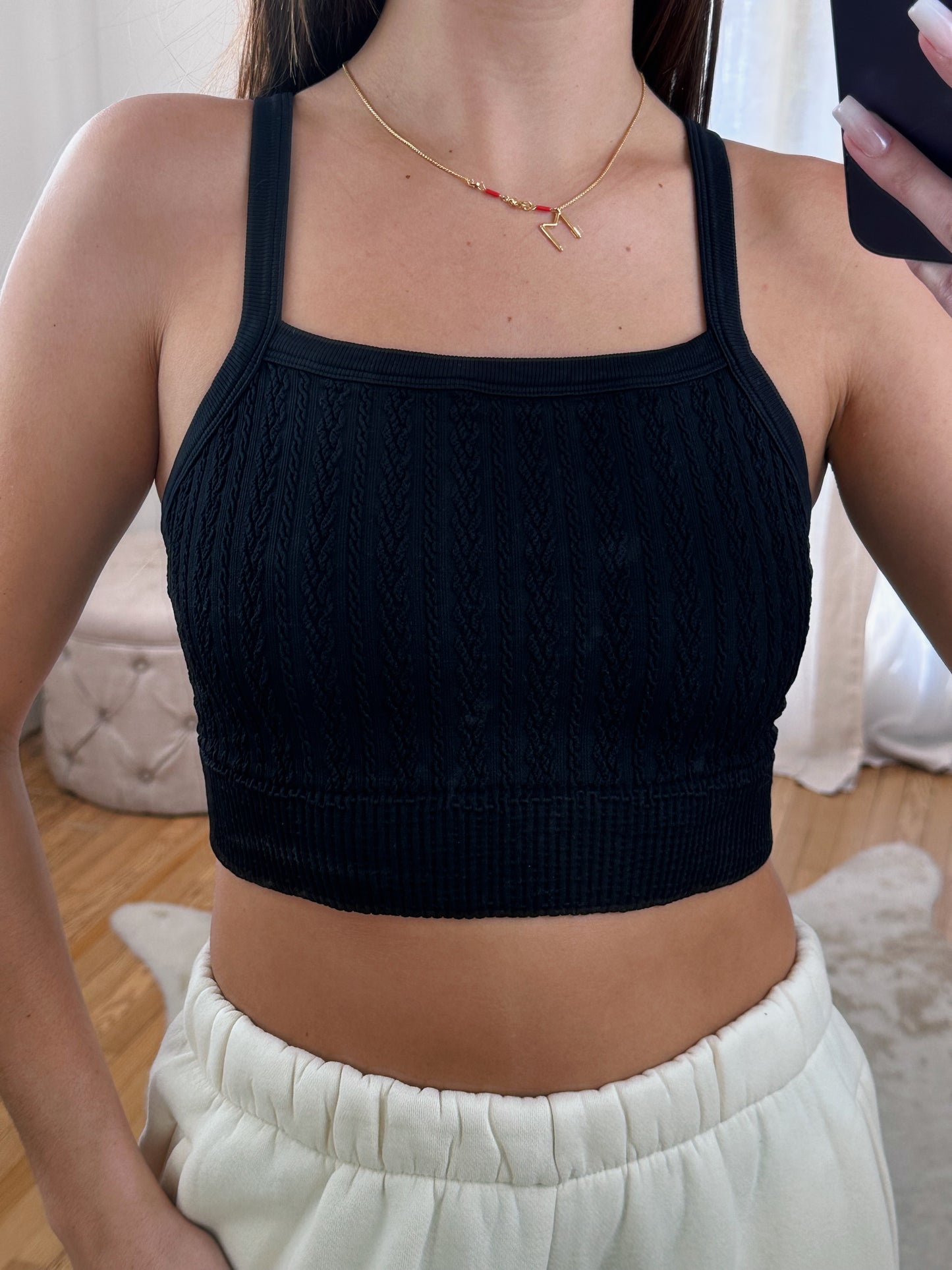 Cable Knit Bralette