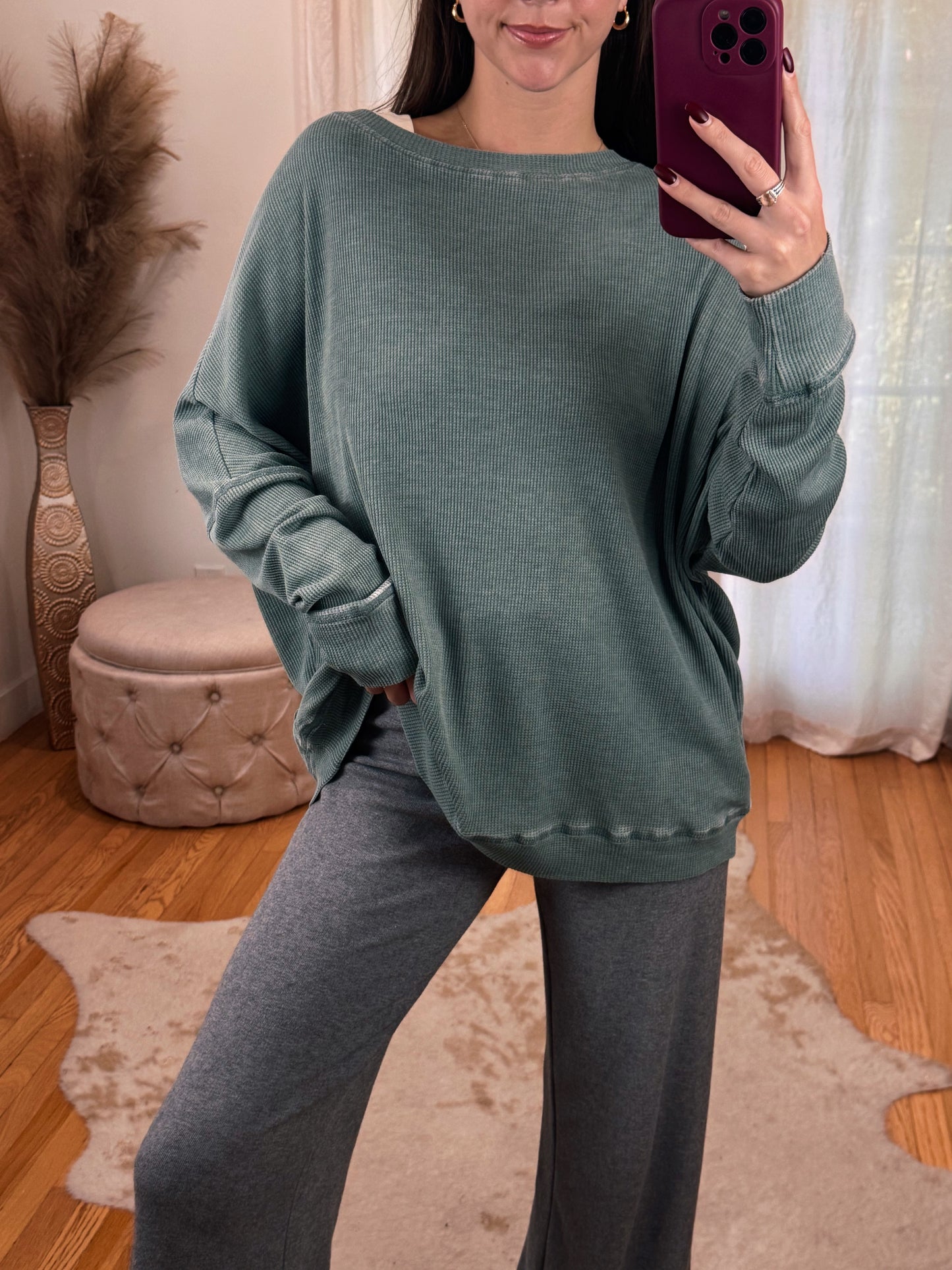 Belgian Waffle Long Sleeve