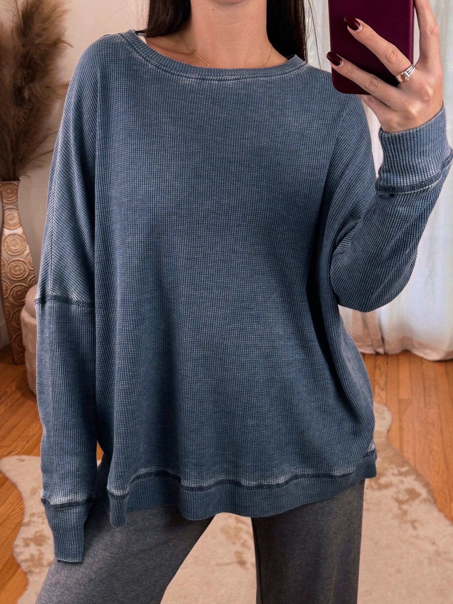 Belgian Waffle Long Sleeve