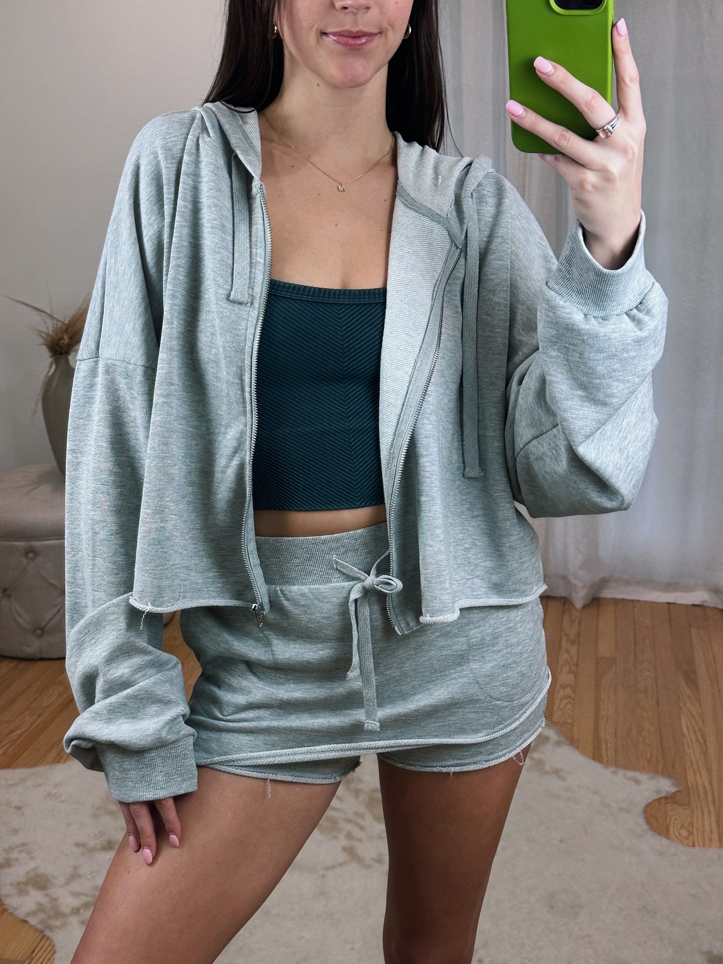 Raw Hem Skort