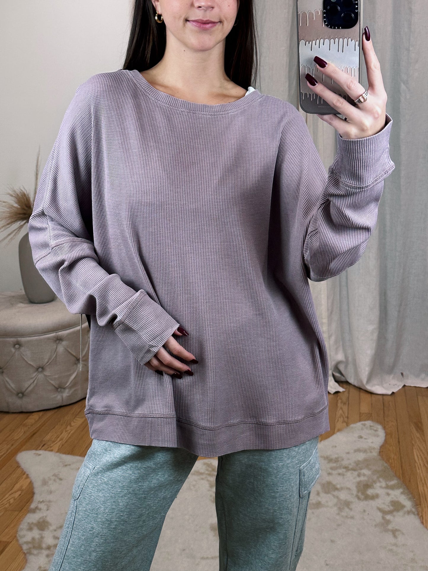 Belgian Waffle Long Sleeve