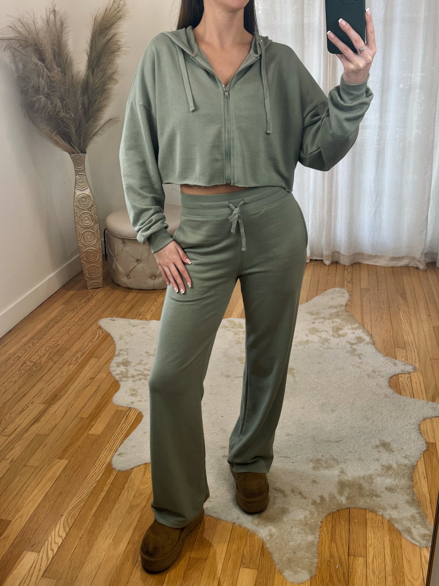 Raw Hem Sweats