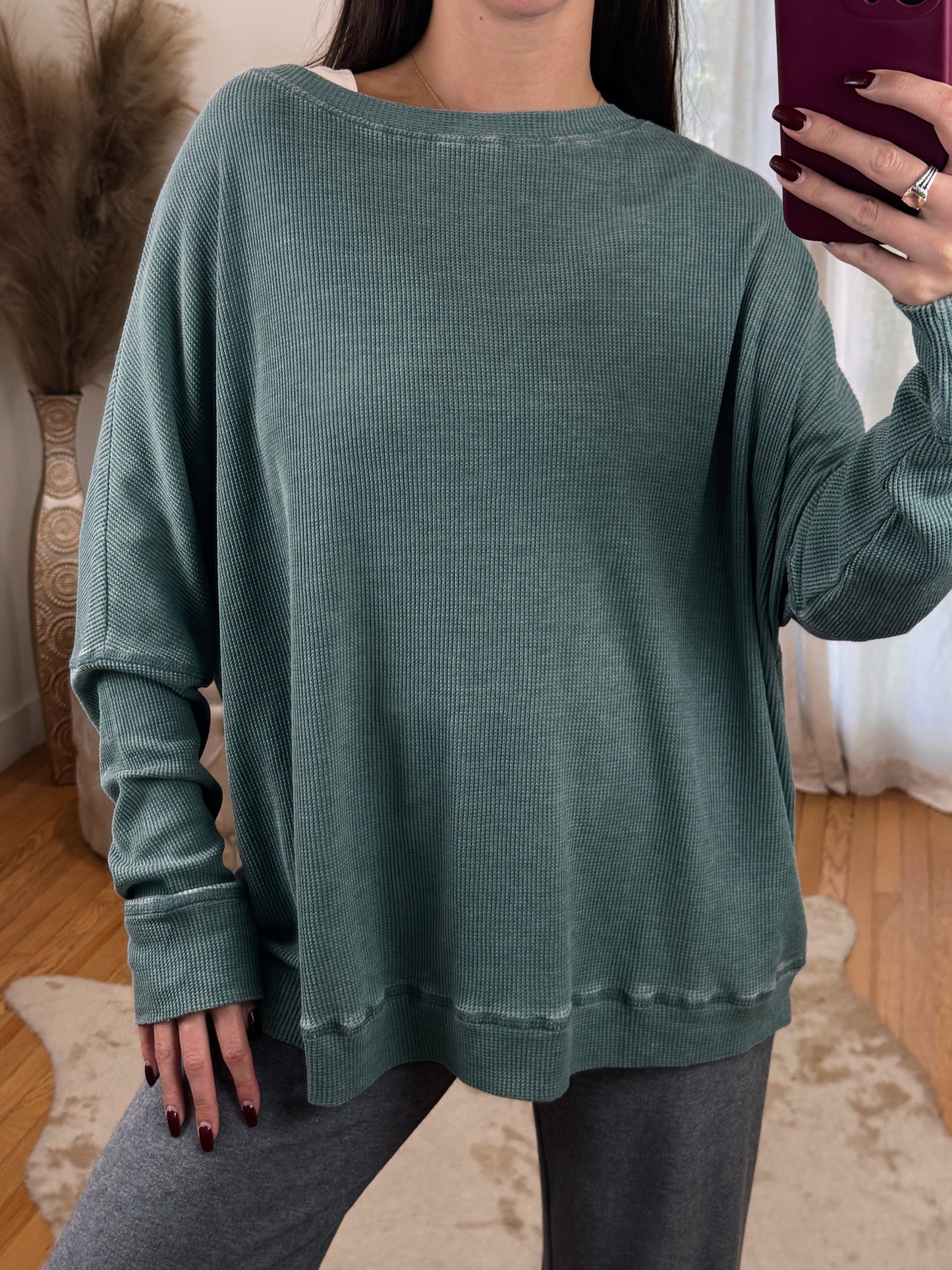 Belgian Waffle Long Sleeve