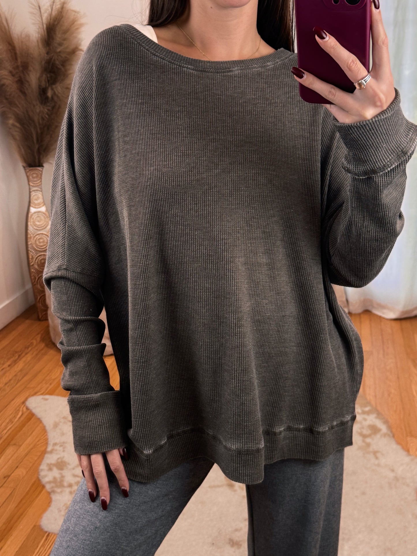 Belgian Waffle Long Sleeve