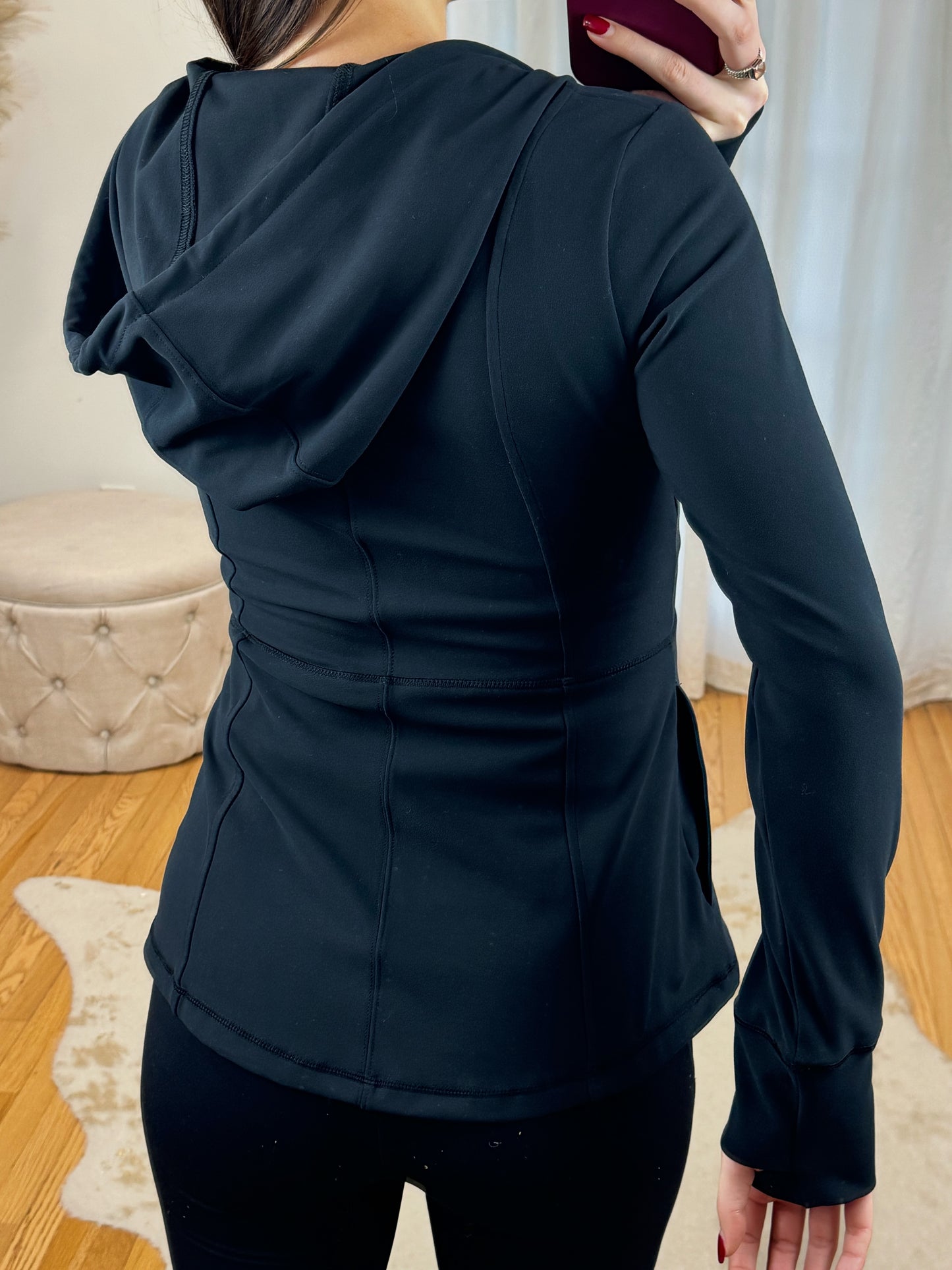 Peplum Zip Up