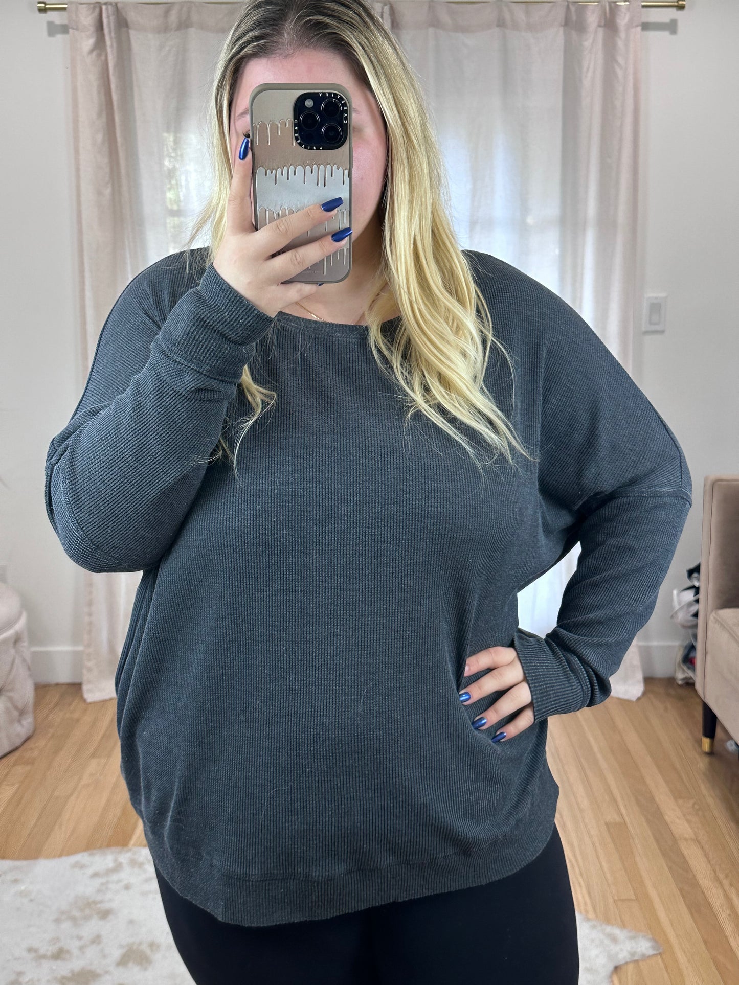 Belgian Waffle Long Sleeve