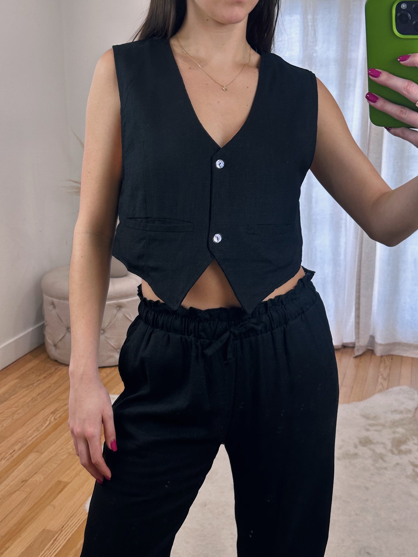 Linen Love Vest