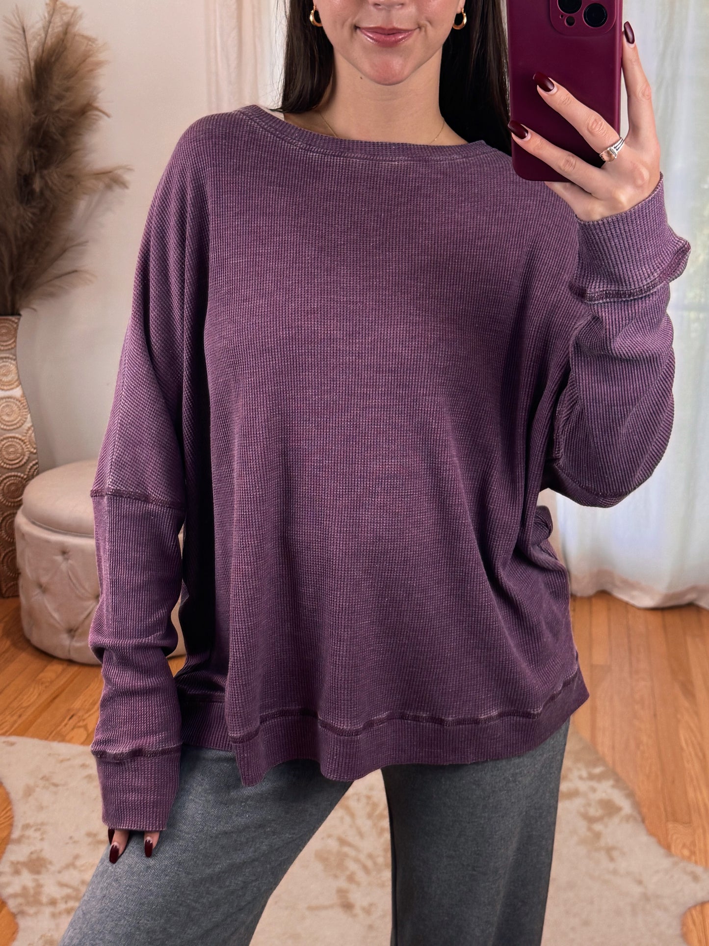 Belgian Waffle Long Sleeve