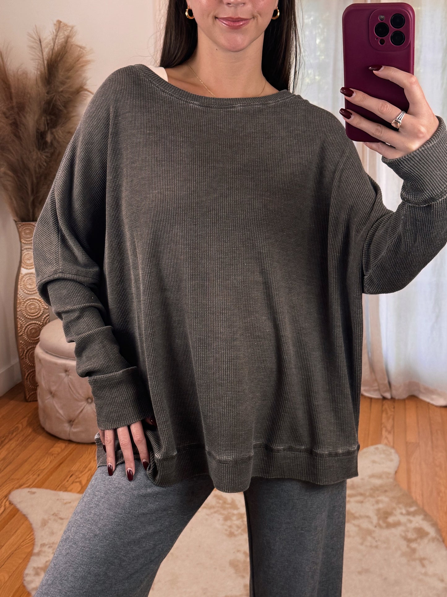 Belgian Waffle Long Sleeve
