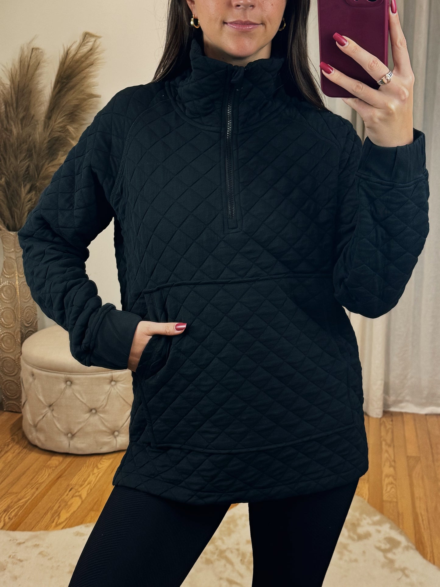Cozy Quilted Pullover