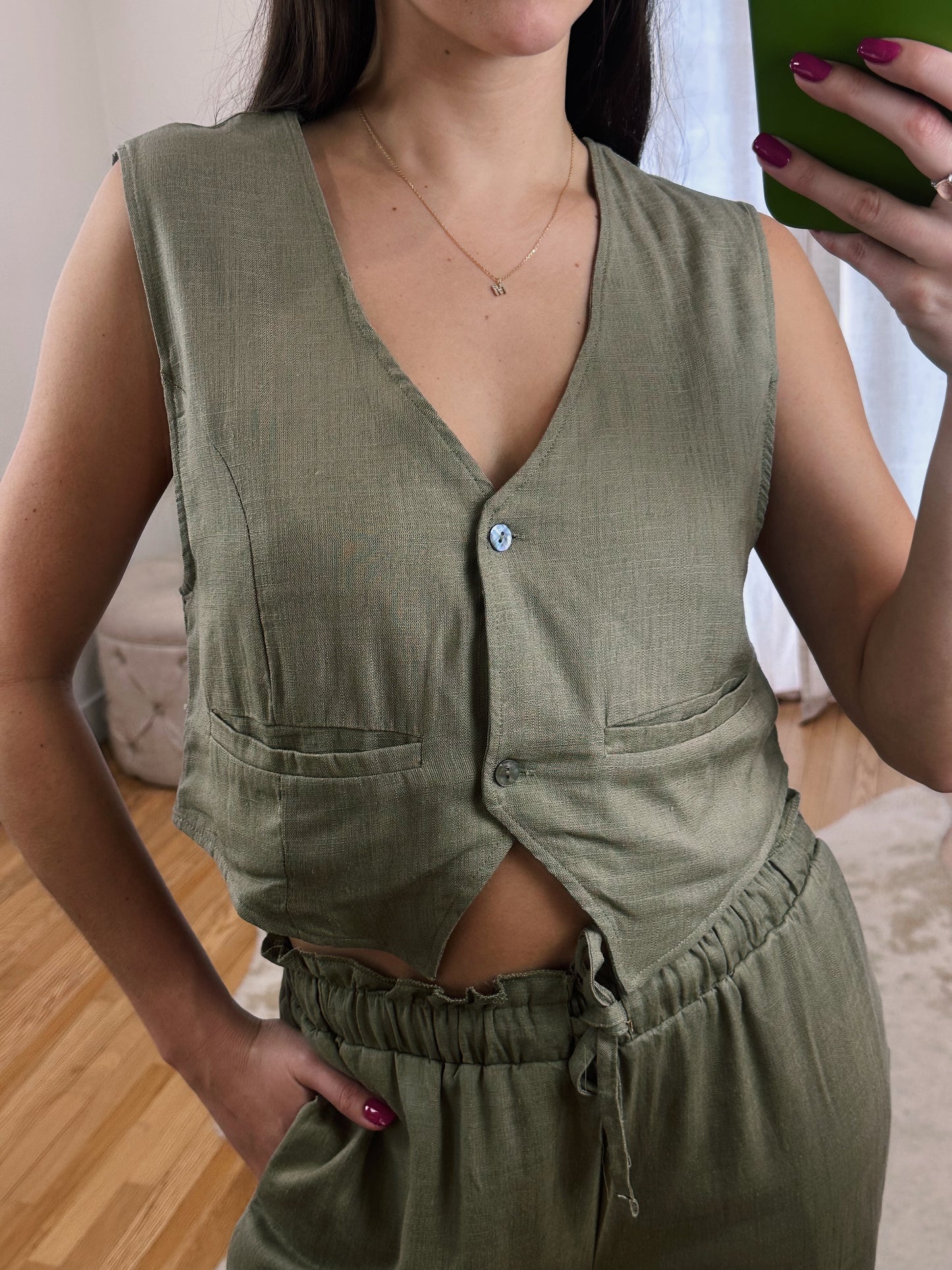 Linen Love Vest