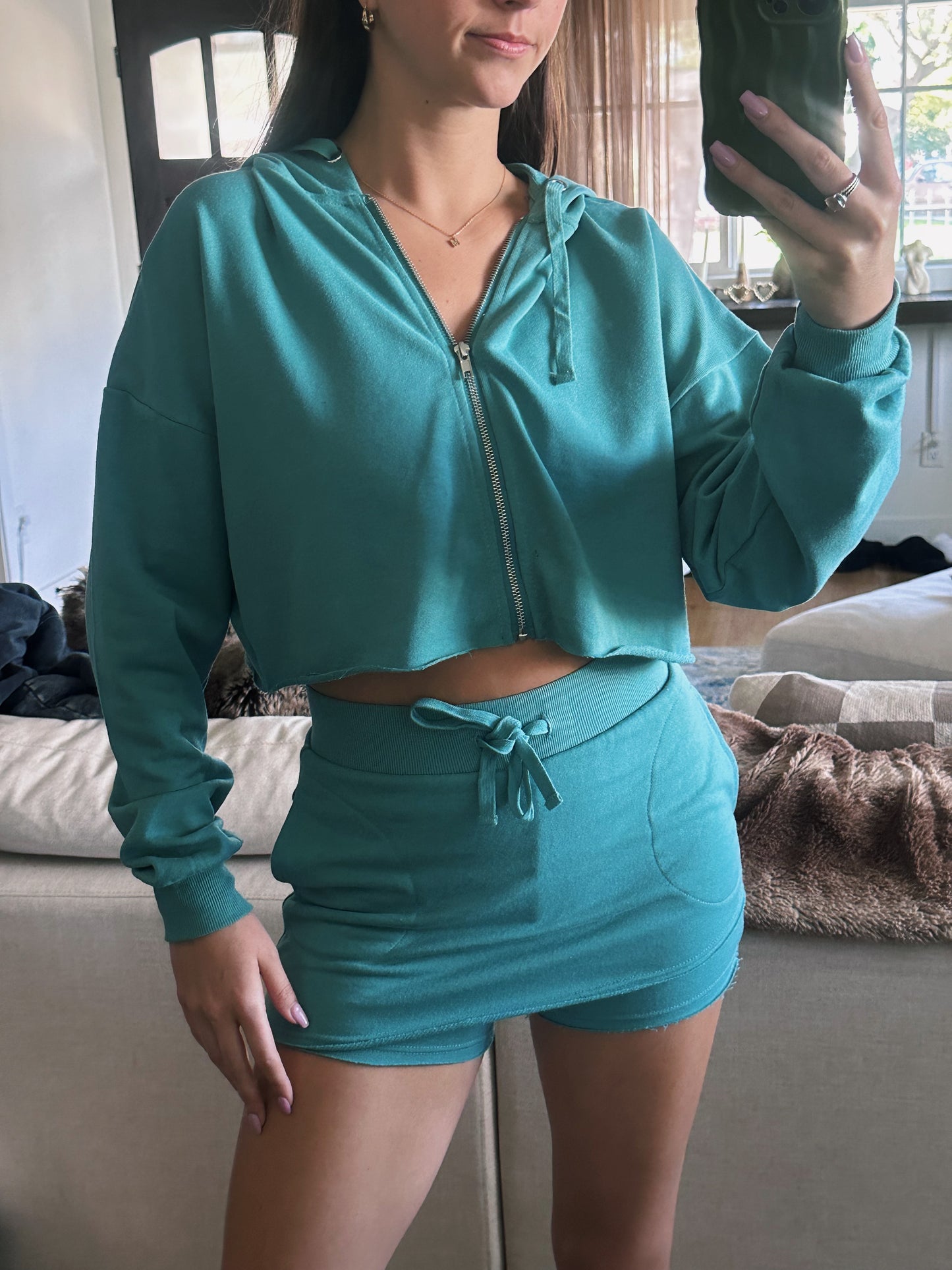 Raw Hem Skort