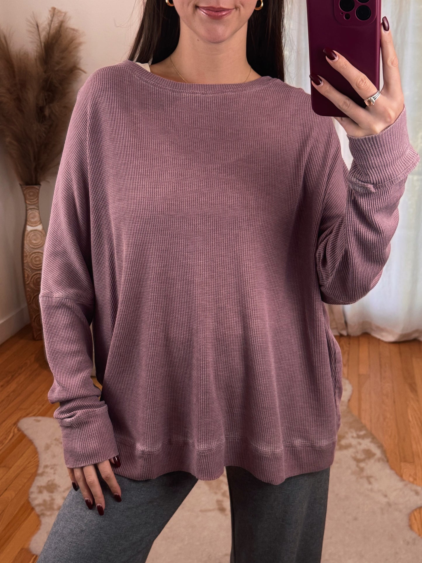 Belgian Waffle Long Sleeve