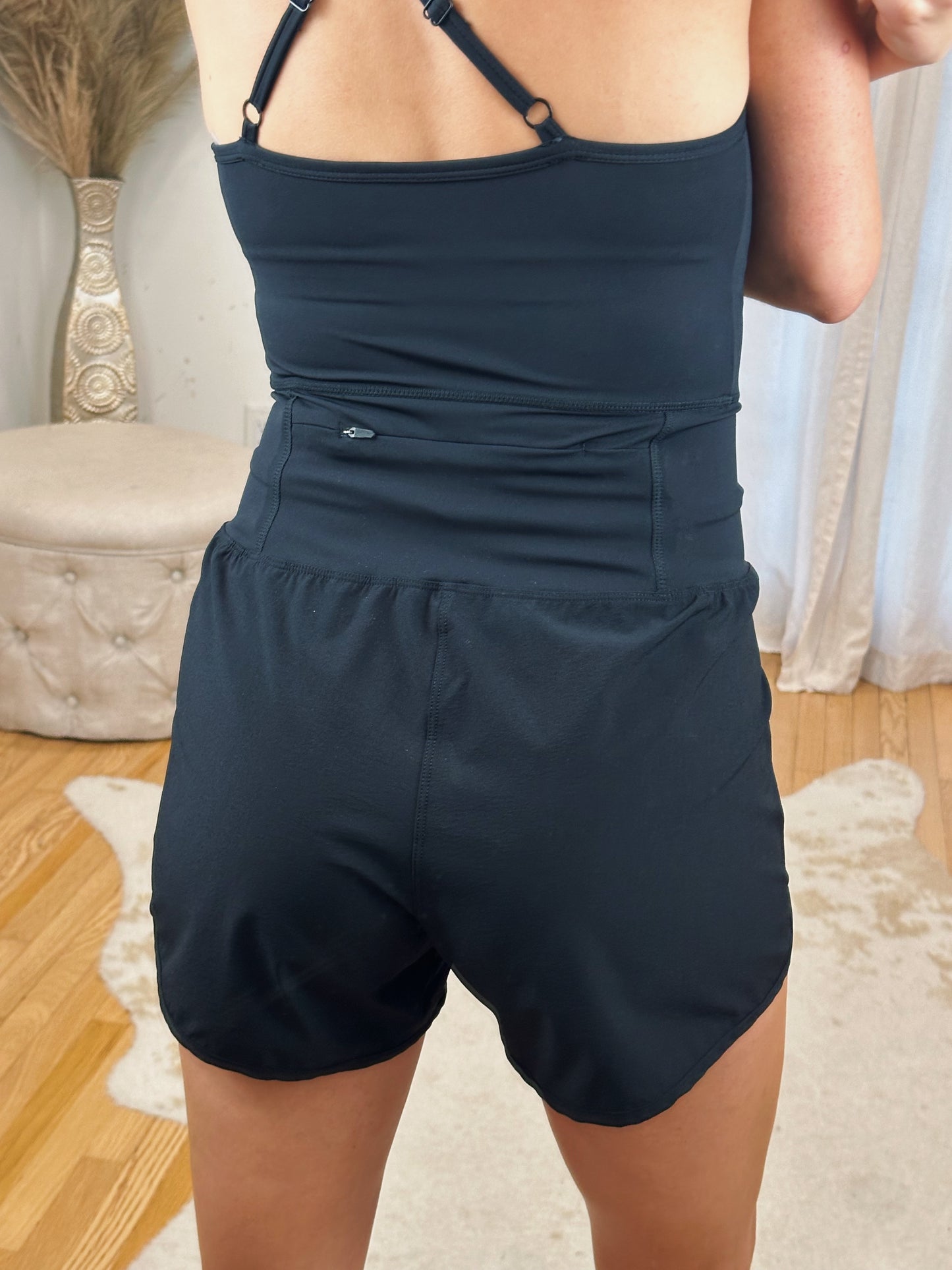 Cross Back Active Romper