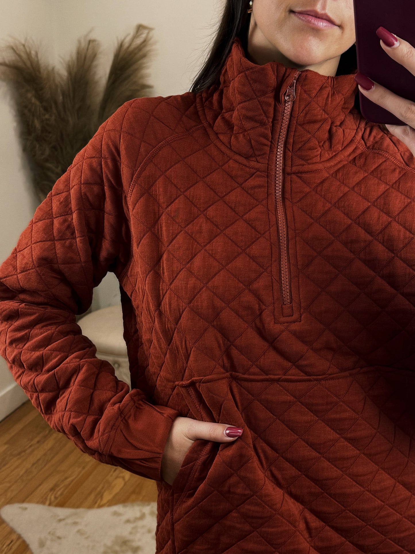 Cozy Quilted Pullover