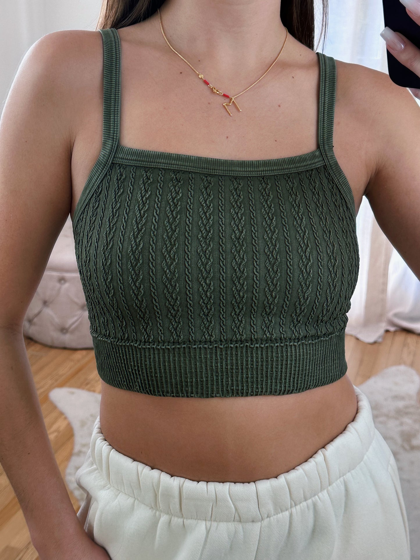 Cable Knit Bralette