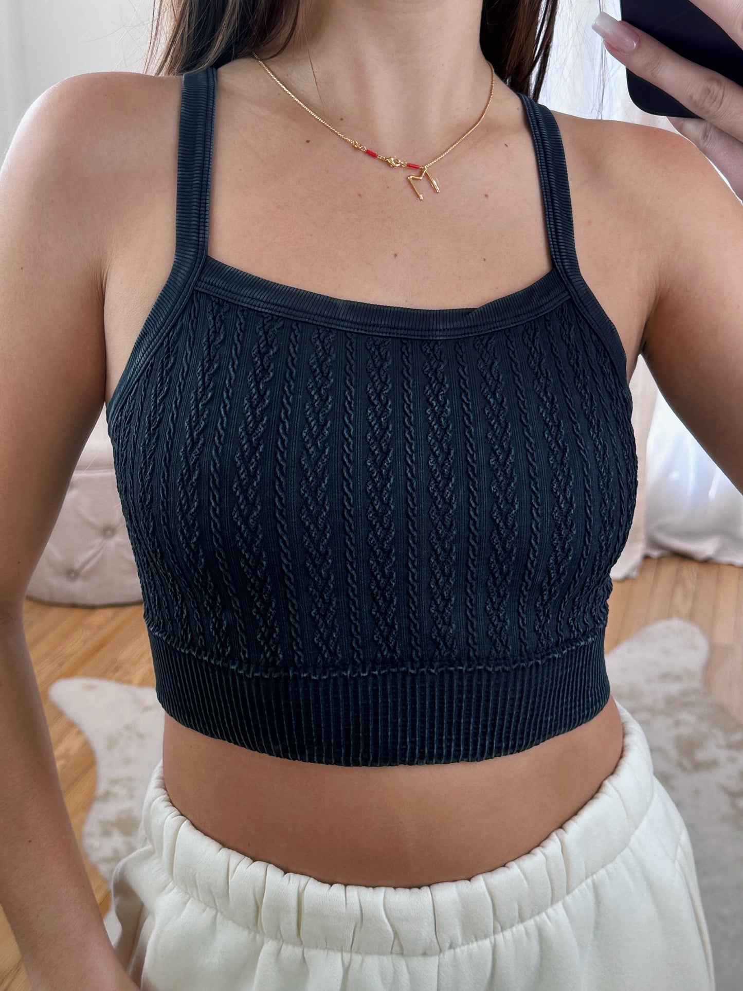 Cable Knit Bralette