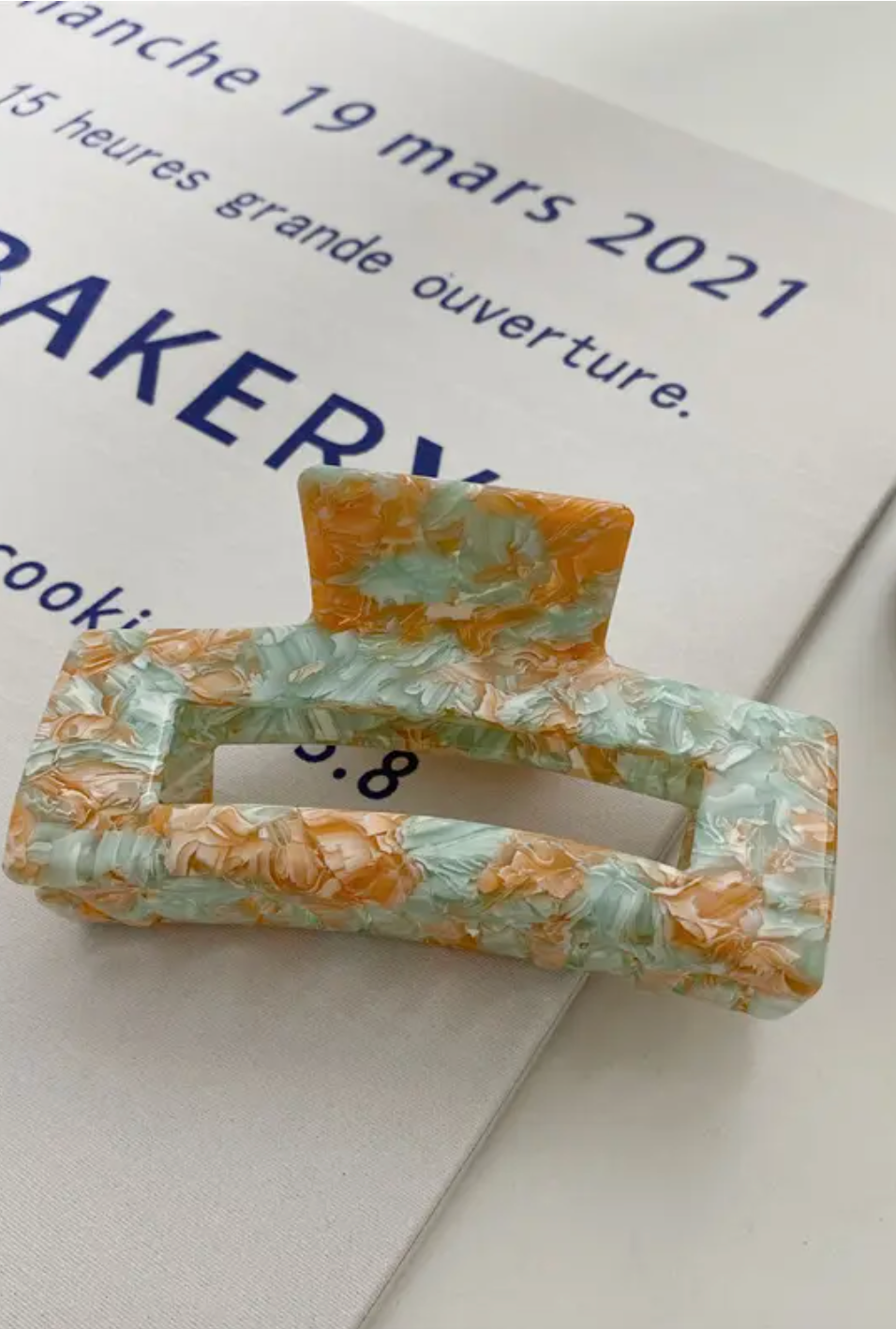 Boxy Hair Clips 4"