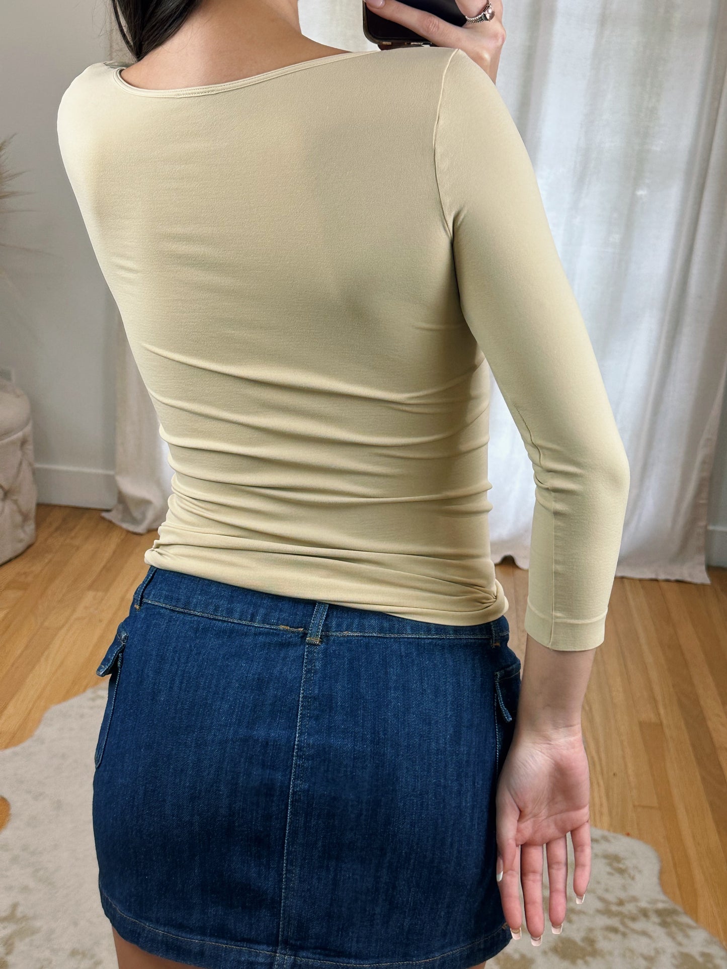 Scooped Long Sleeve