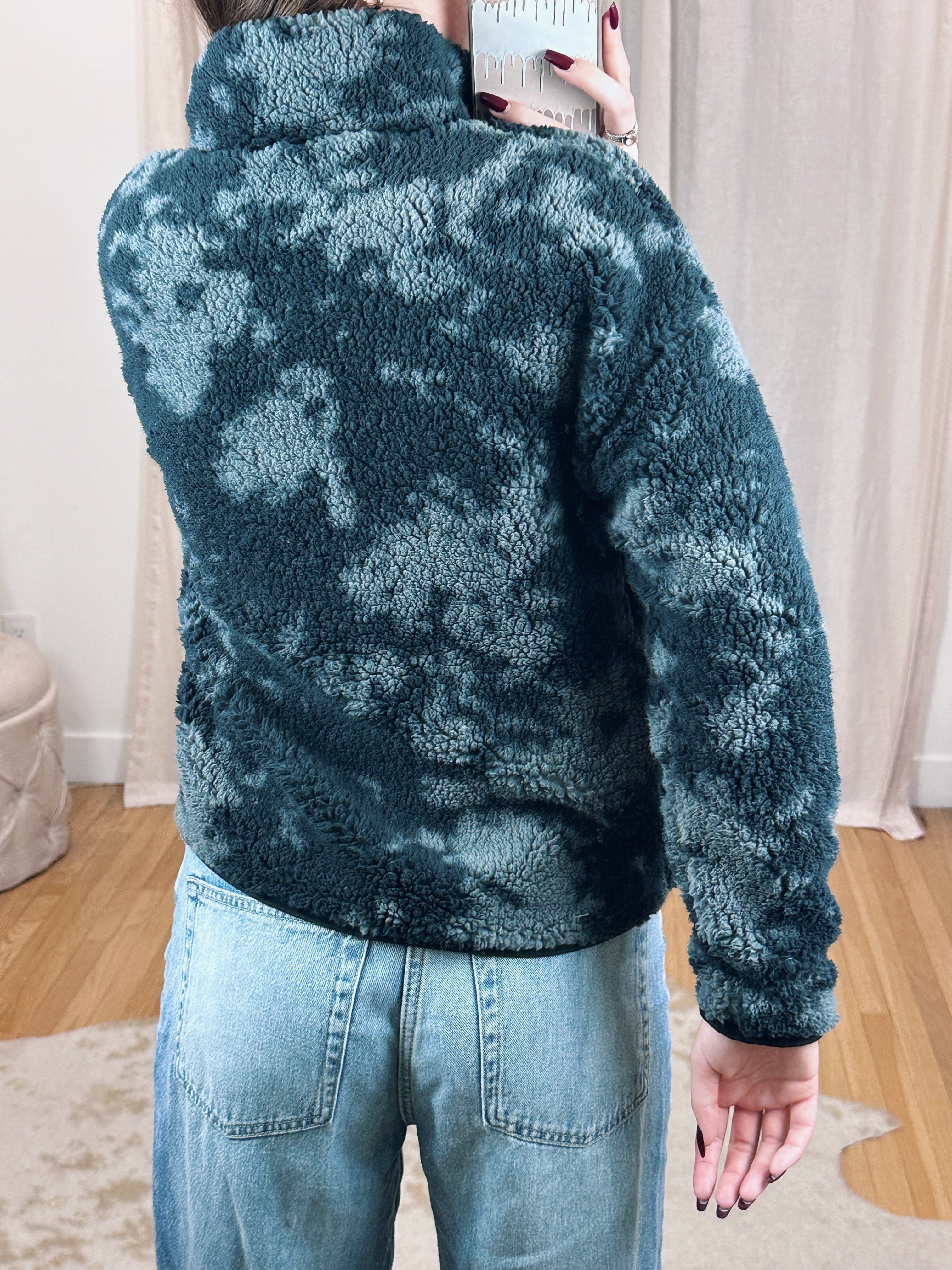 Teal hotsell sherpa pullover