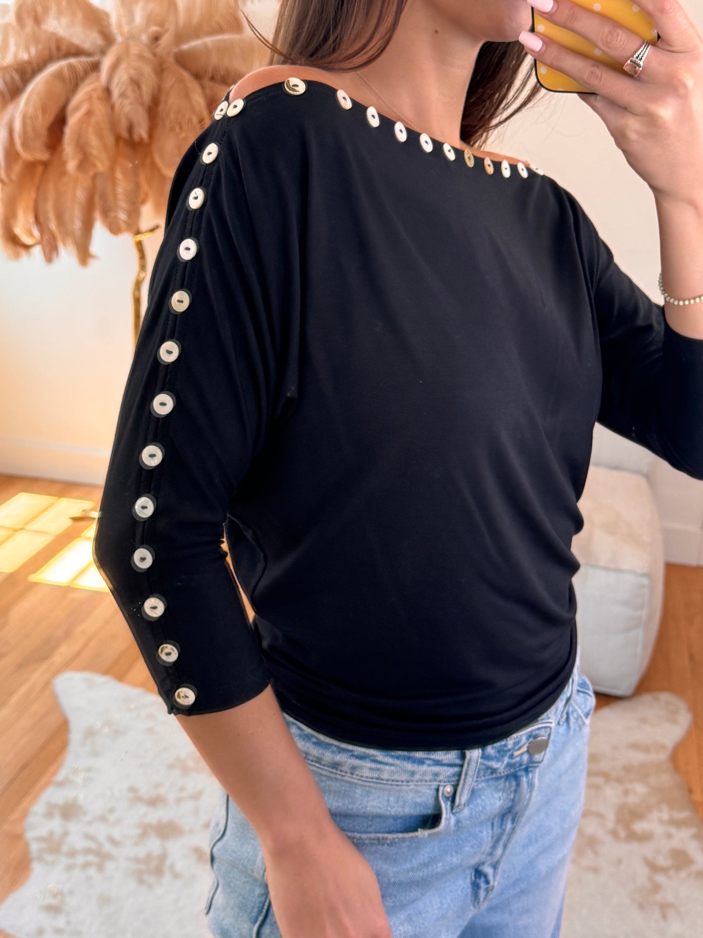 Cute as a Button Top
