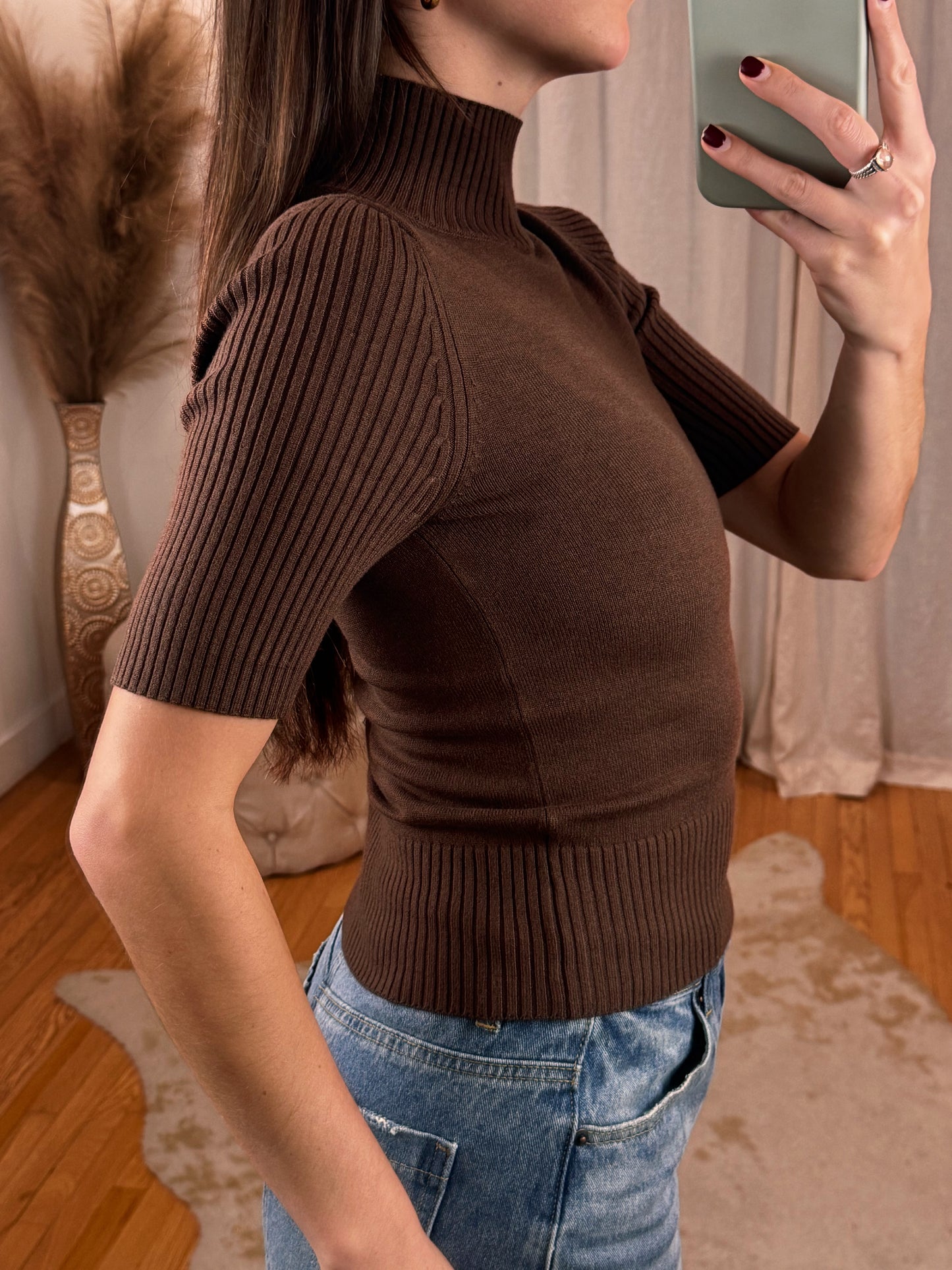 Classy Mock Neck