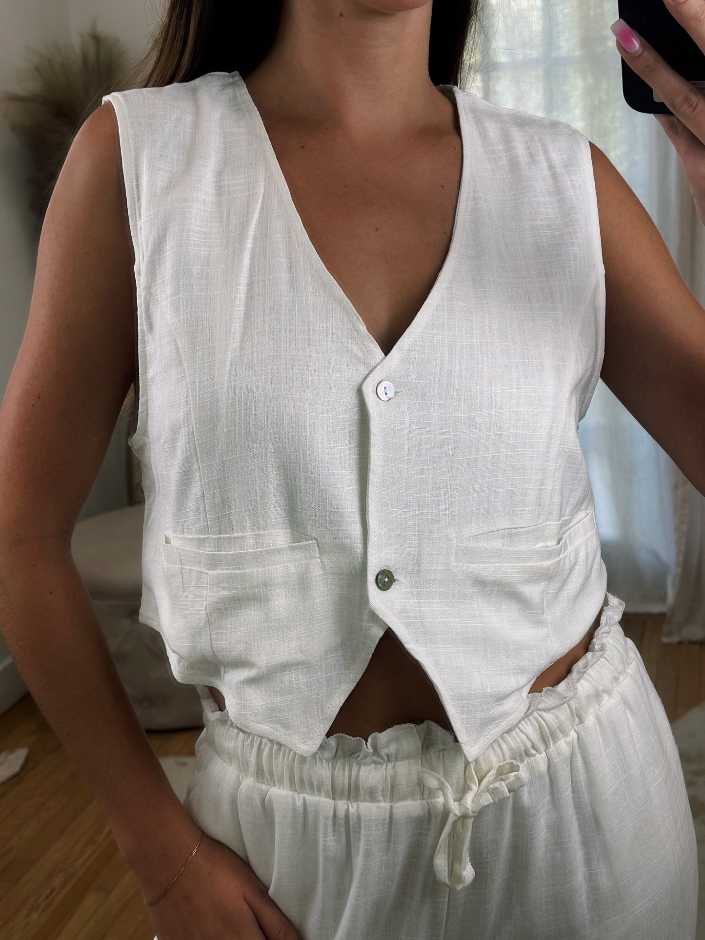 Linen Love Vest