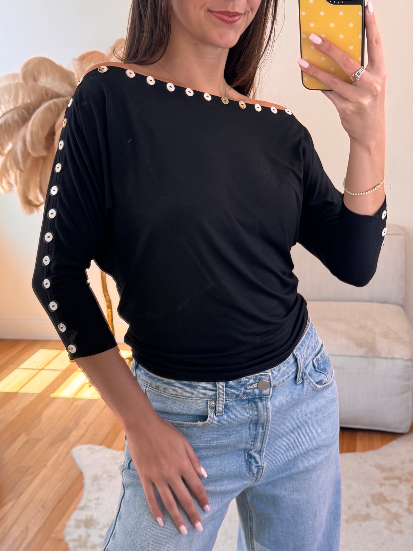 Cute as a Button Top