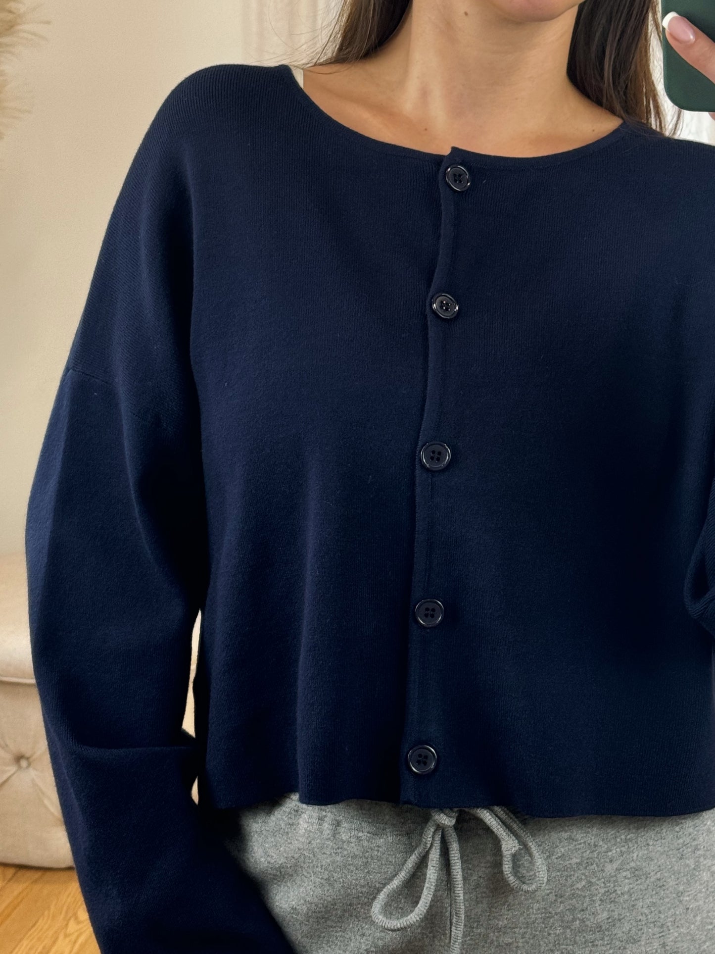 Navy Cardigan