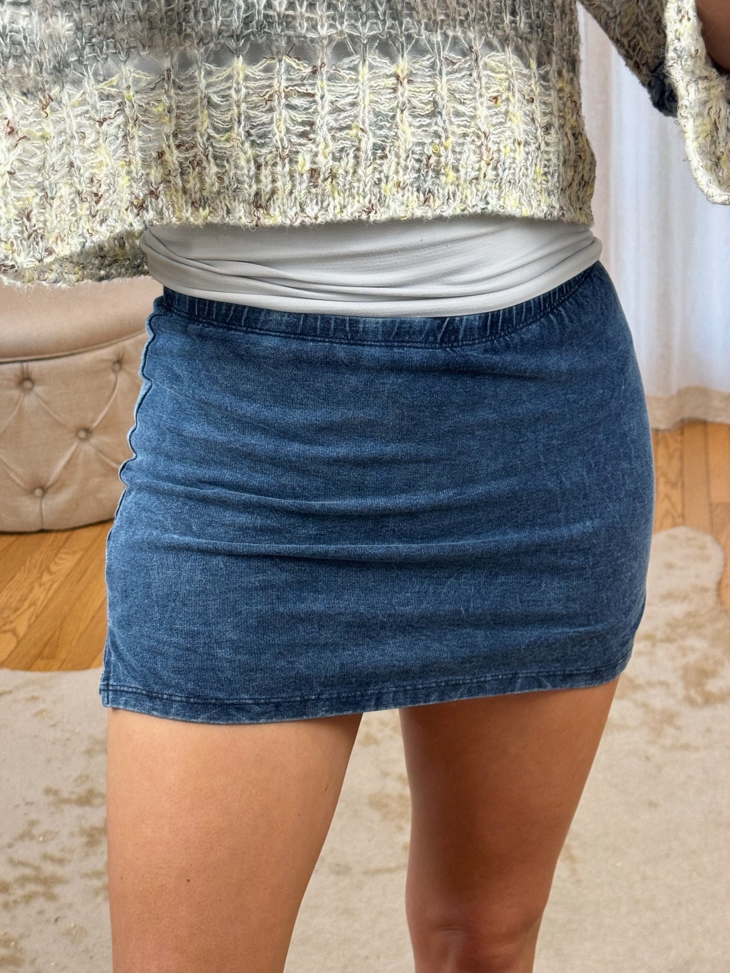 Not So Denim Skort