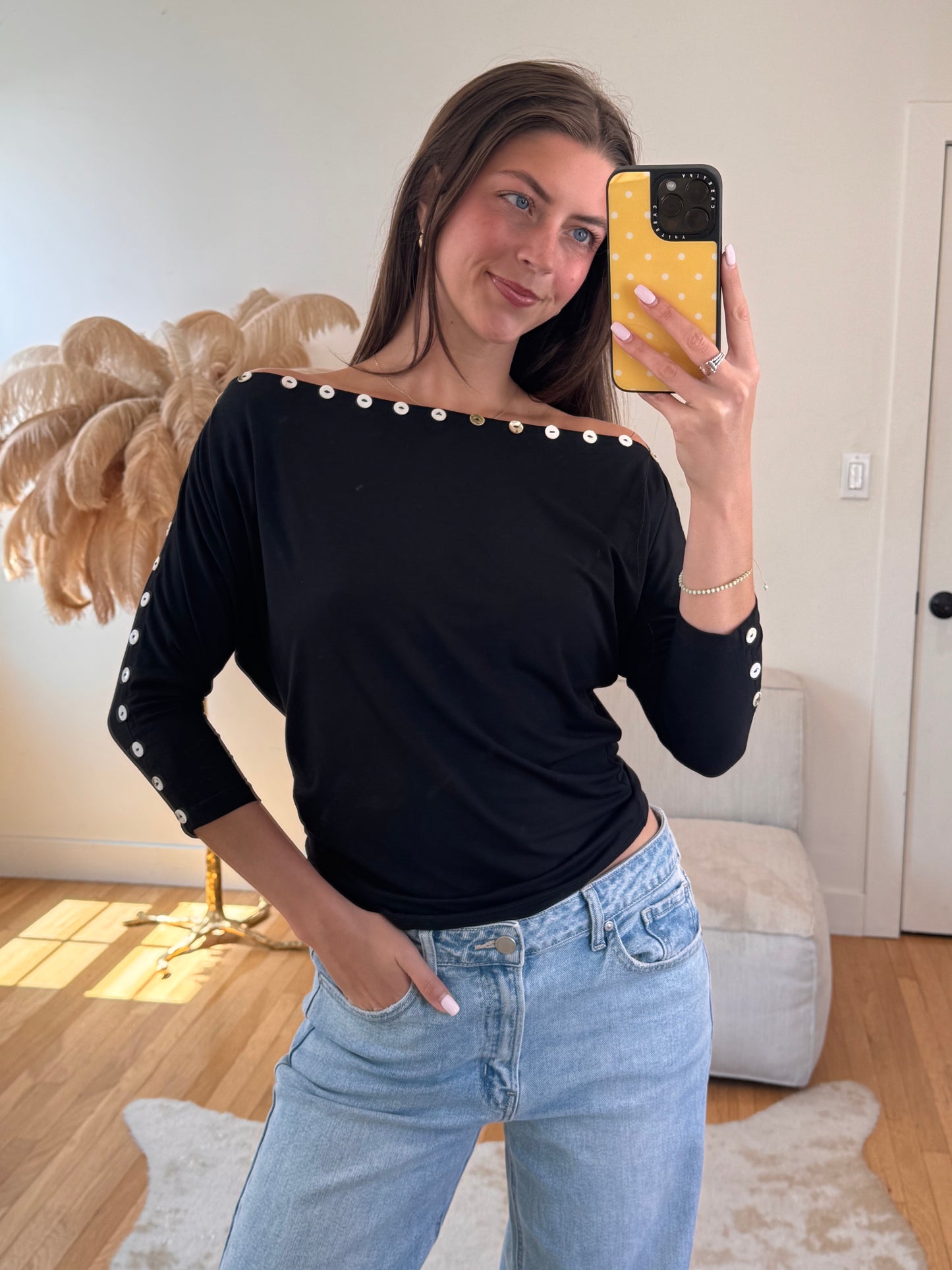 Cute as a Button Top