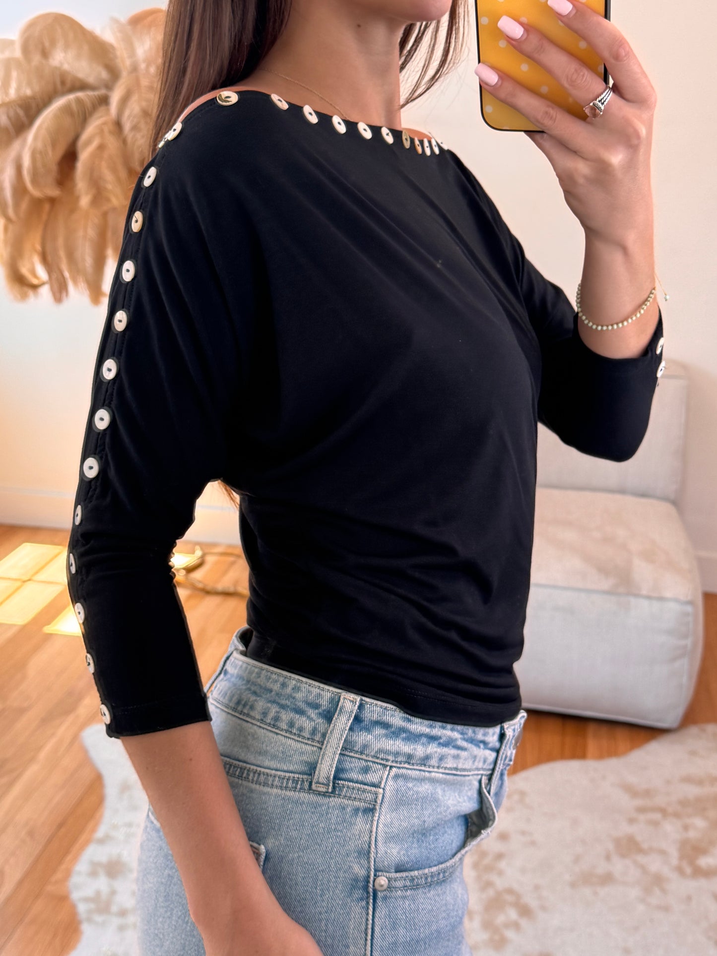 Cute as a Button Top