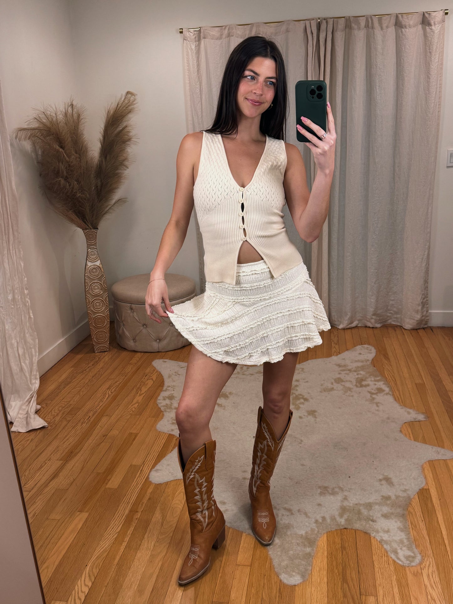 Boho Mini Skirt