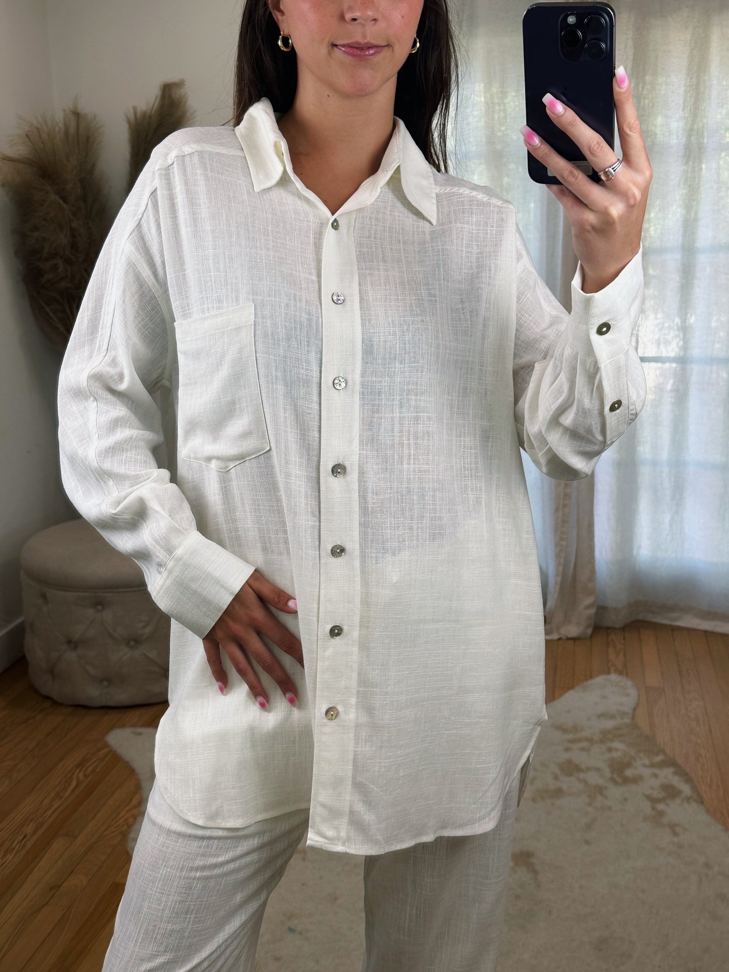 Linen Love Button Up