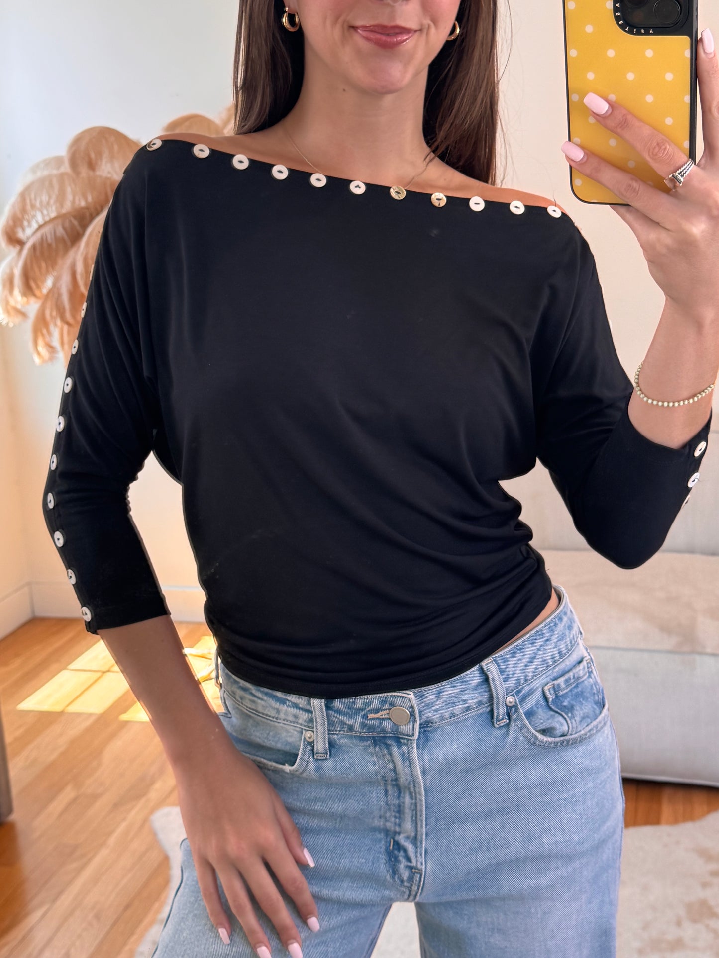 Cute as a Button Top