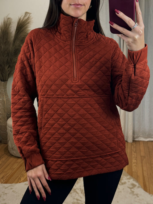 Cozy Quilted Pullover