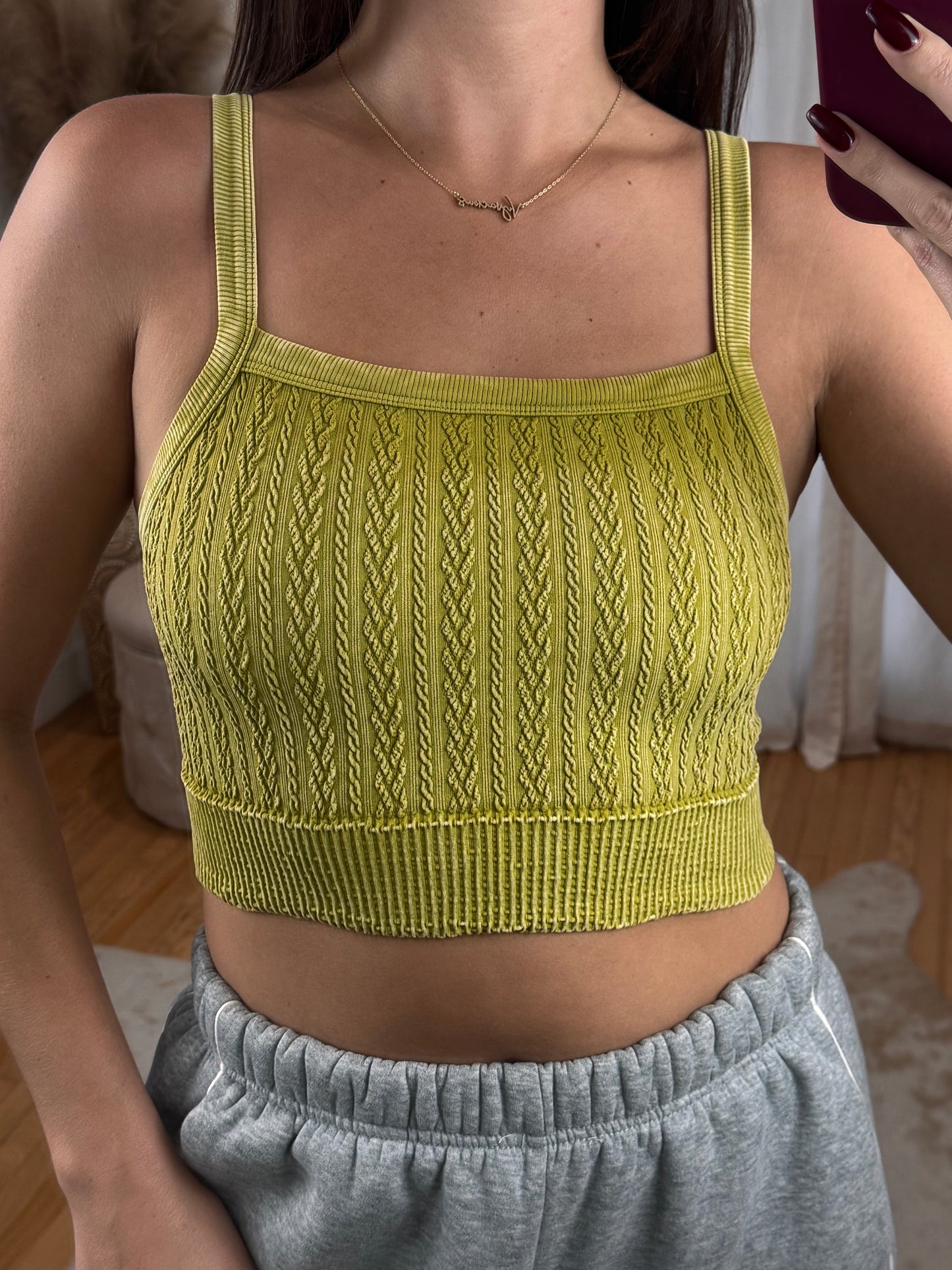 Cable Knit Bralette