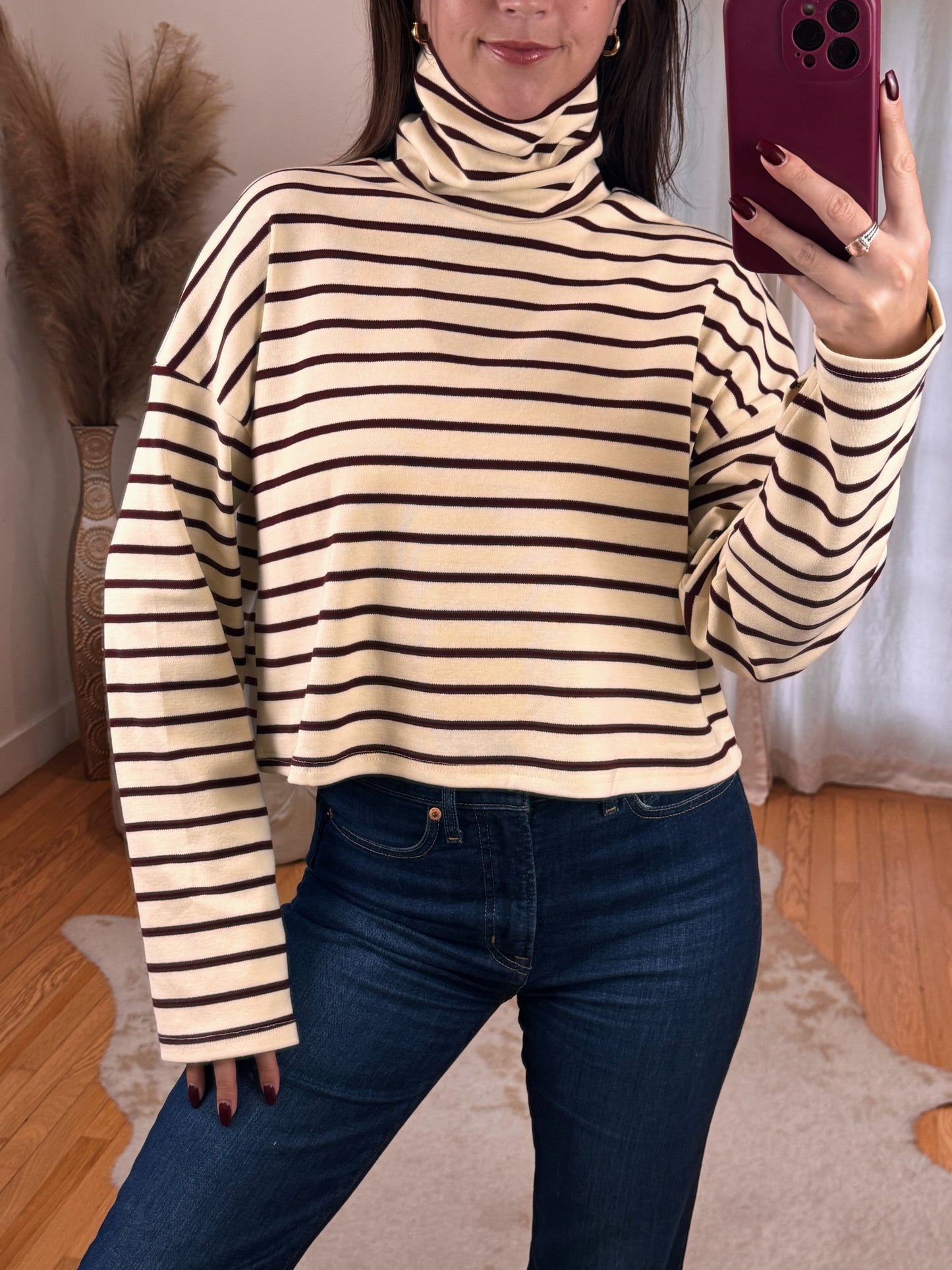 Maple & Cream Turtleneck