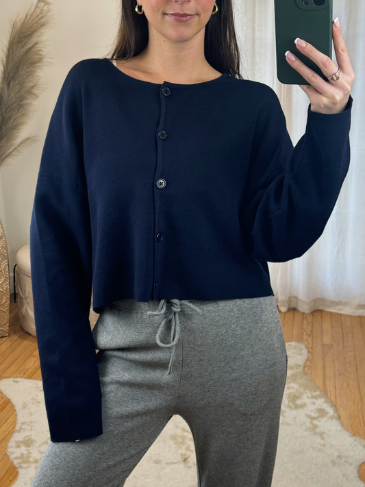 Navy Cardigan