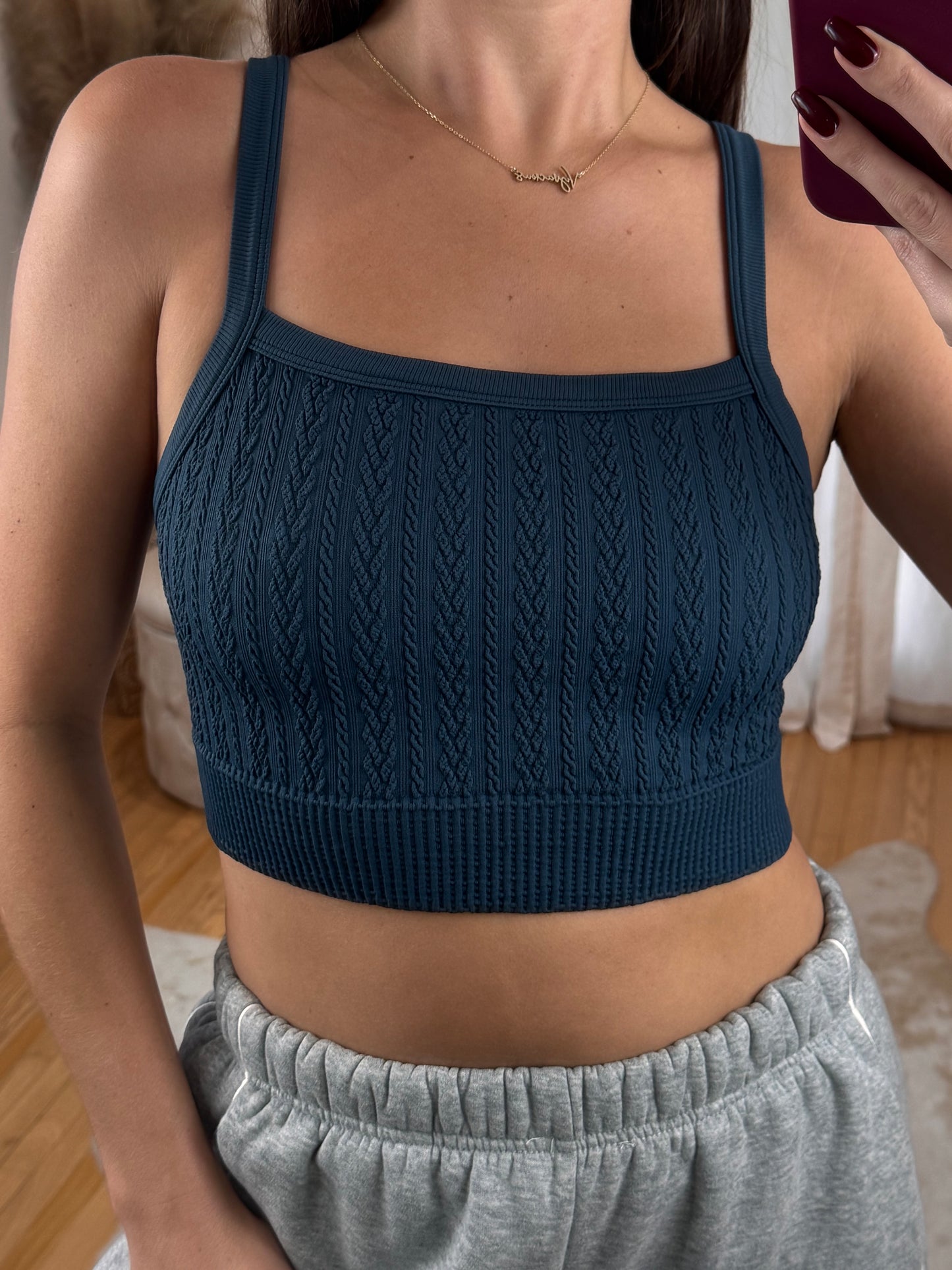 Cable Knit Bralette