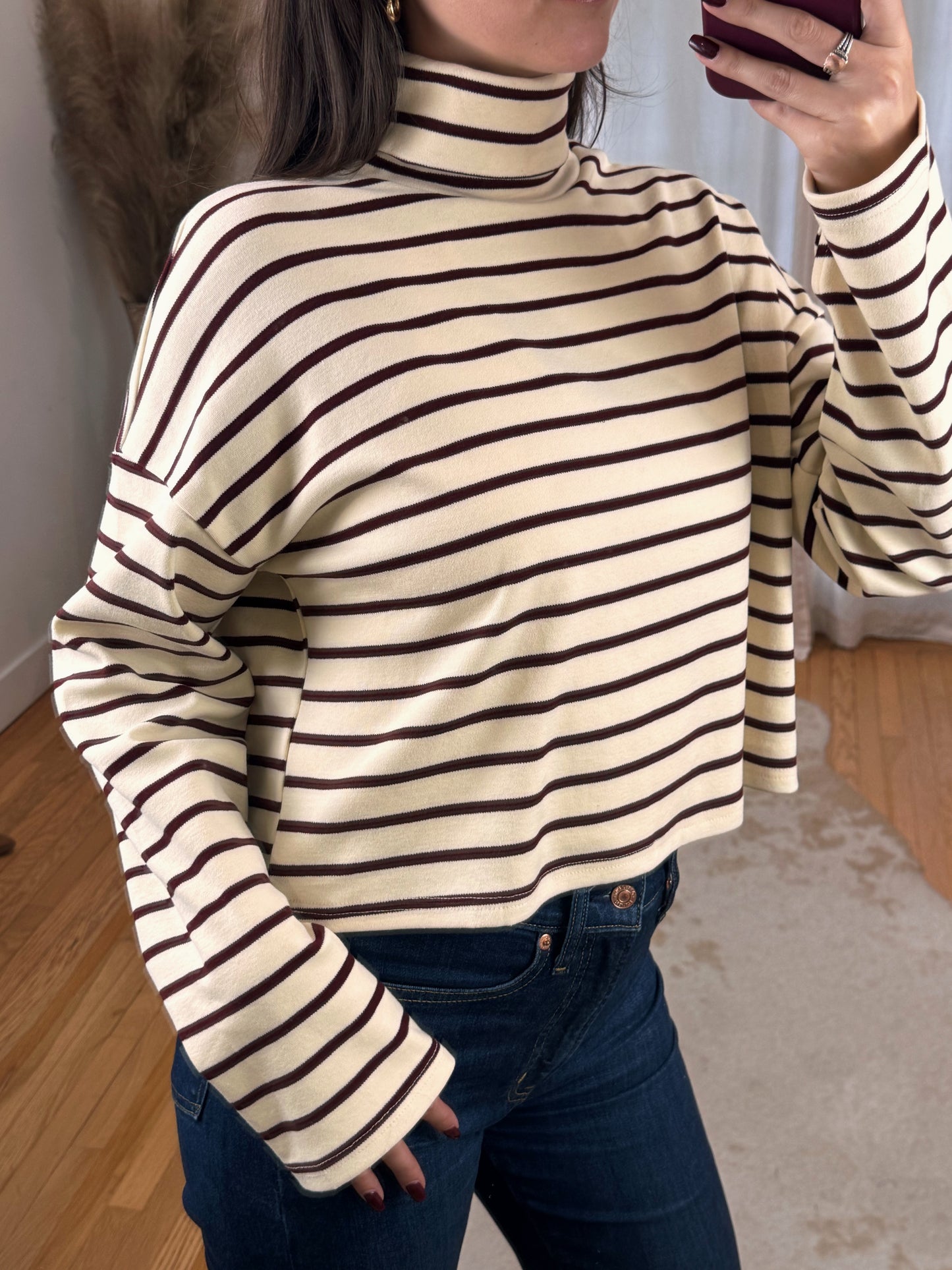 Maple & Cream Turtleneck
