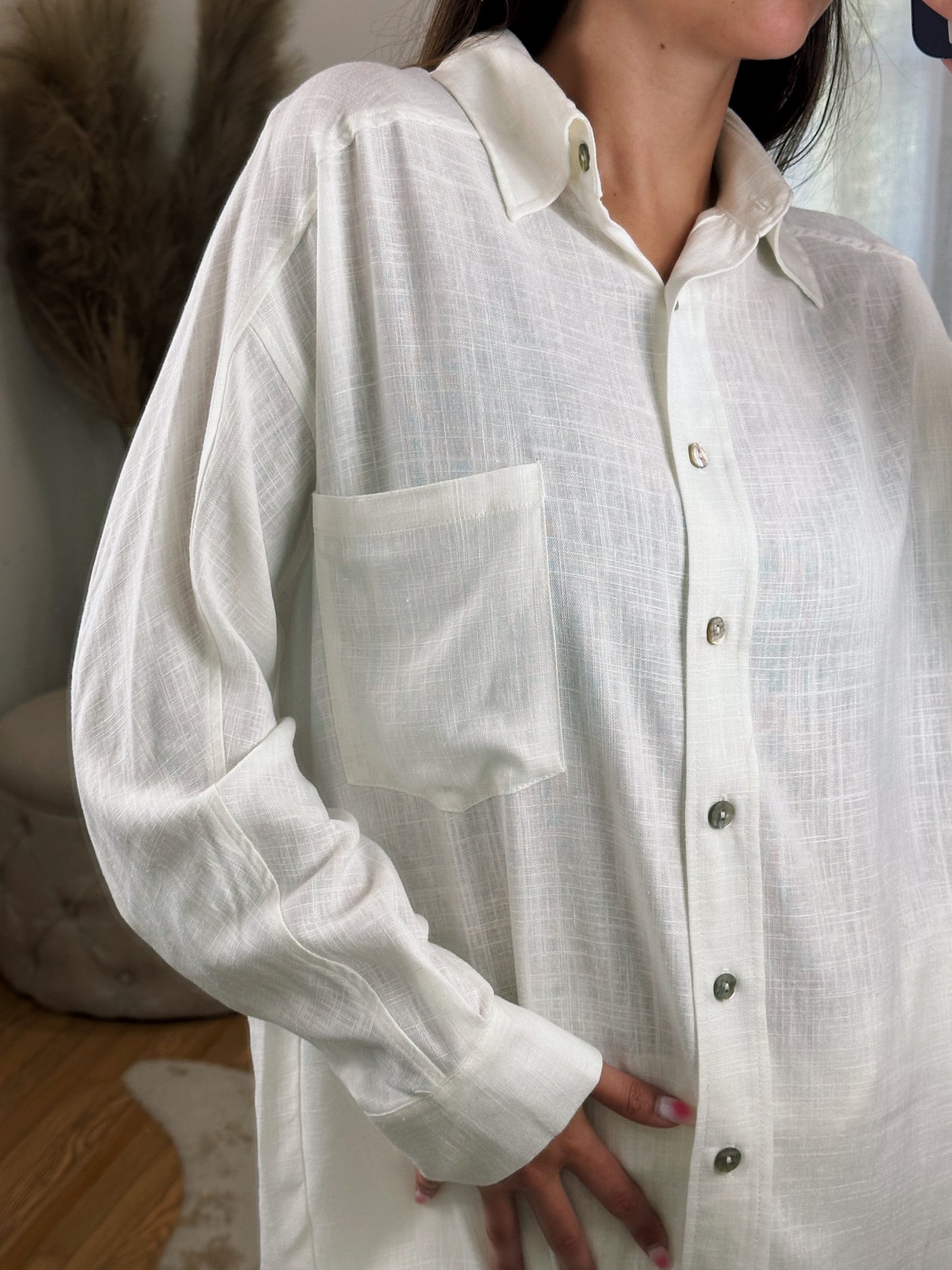 Linen Love Button Up