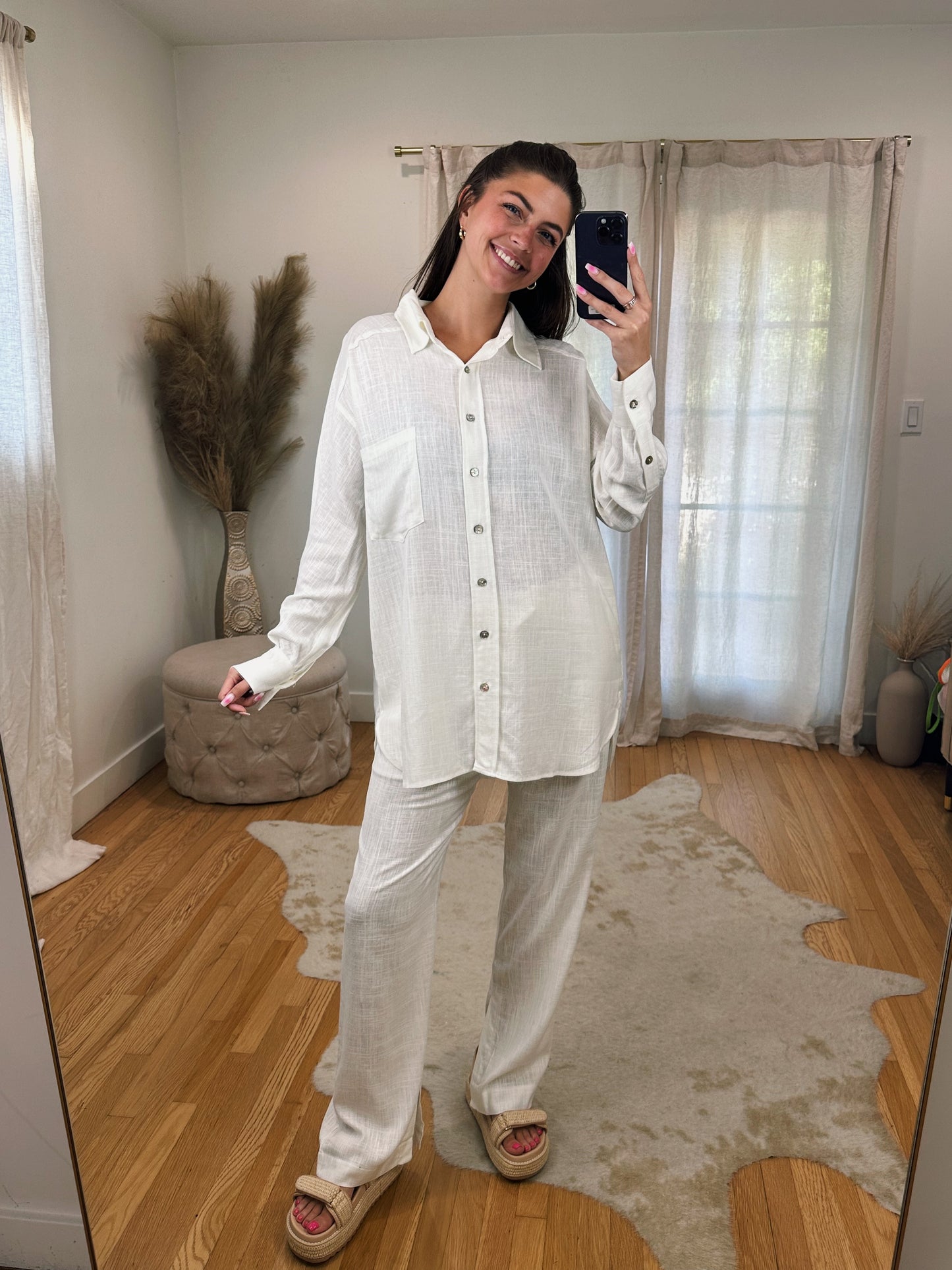 Linen Love Button Up