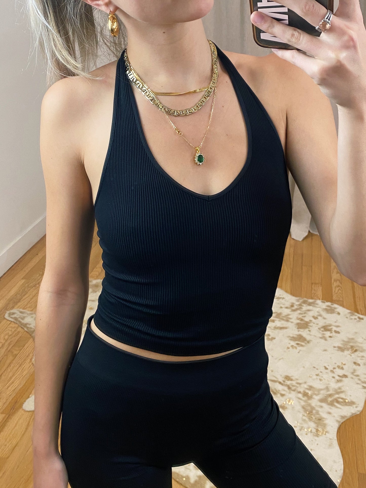 Ribbed Halter Top