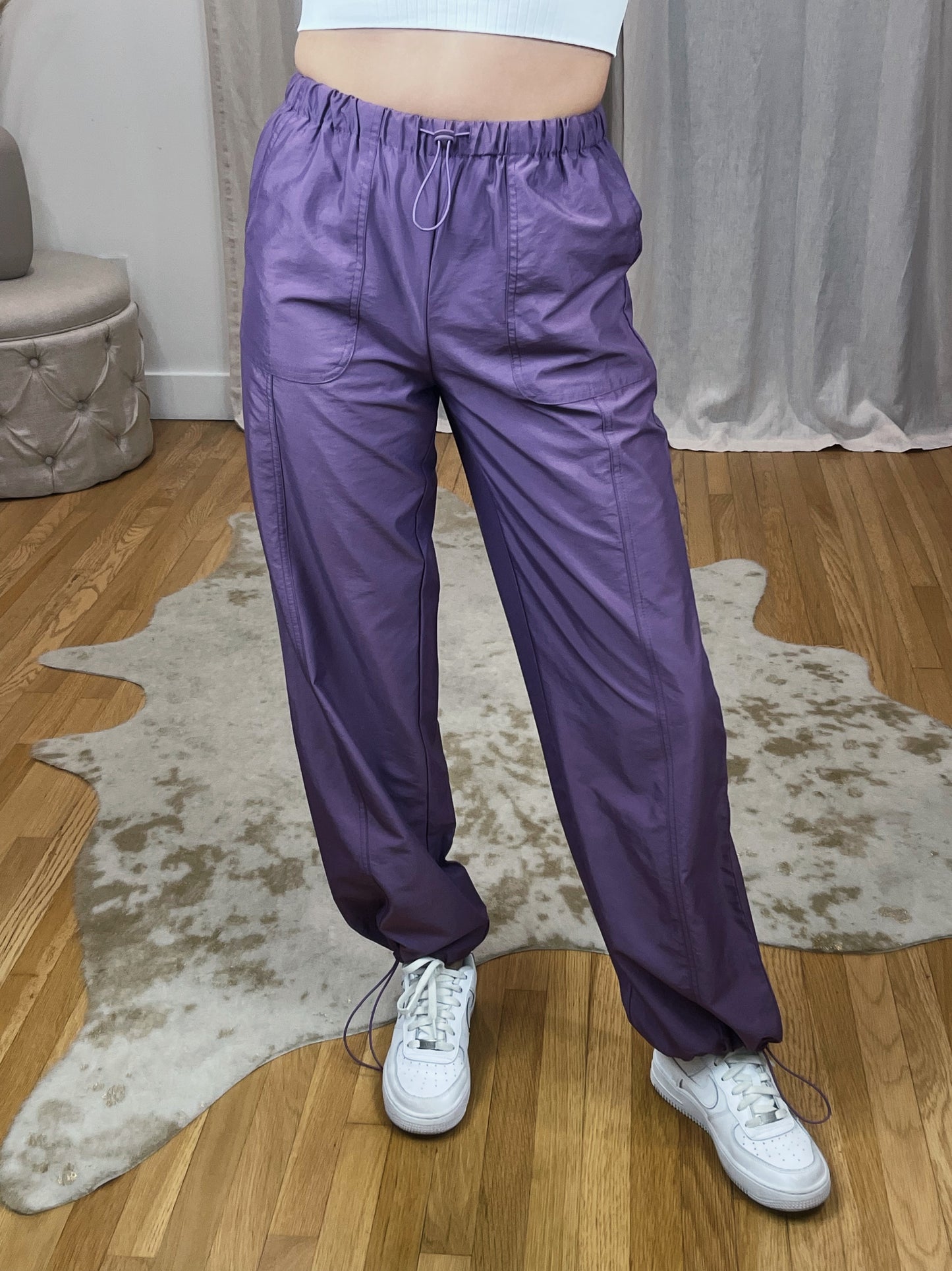 Purple Parachute Pants