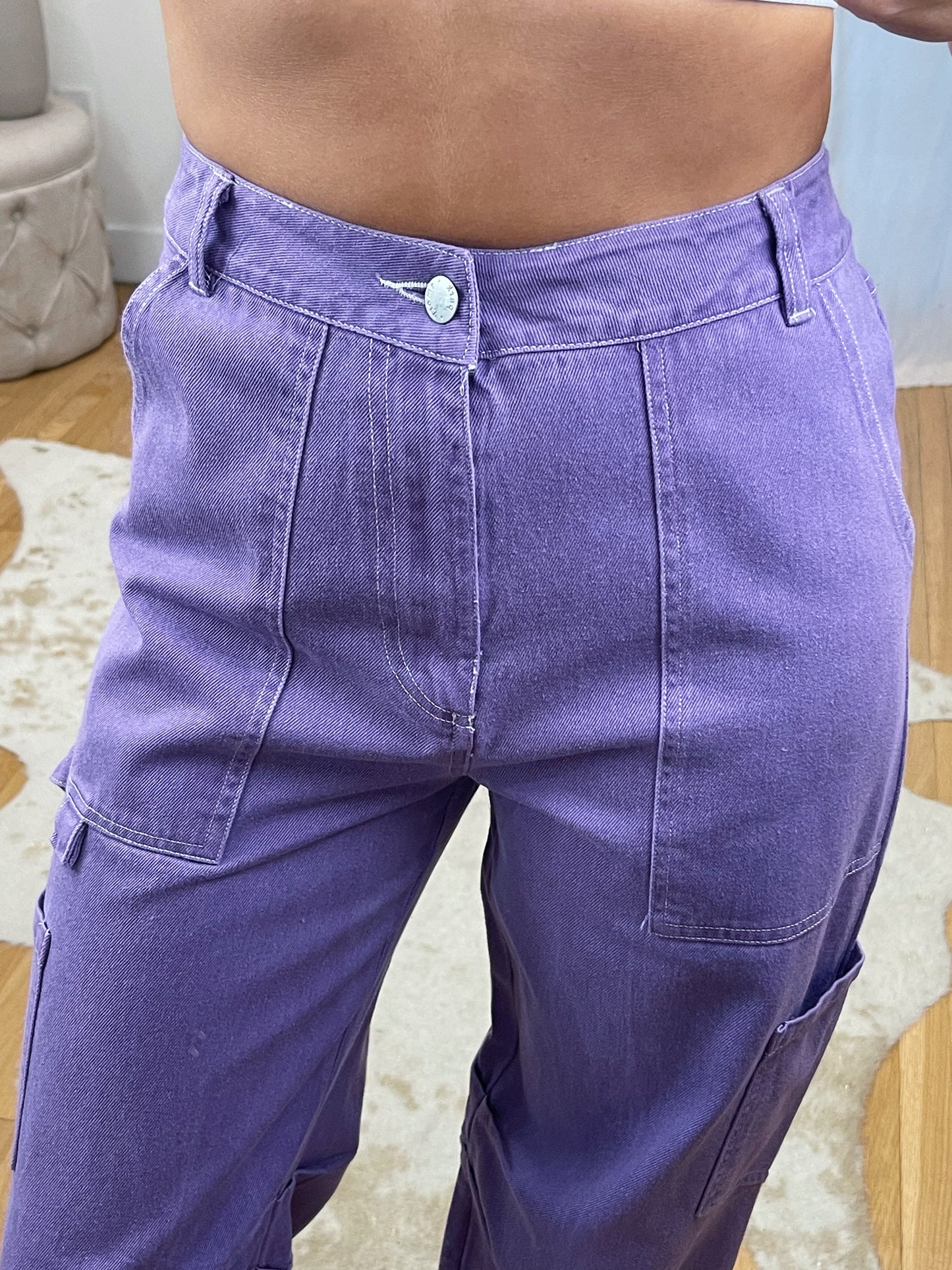 Grape Juice Cargo Pants