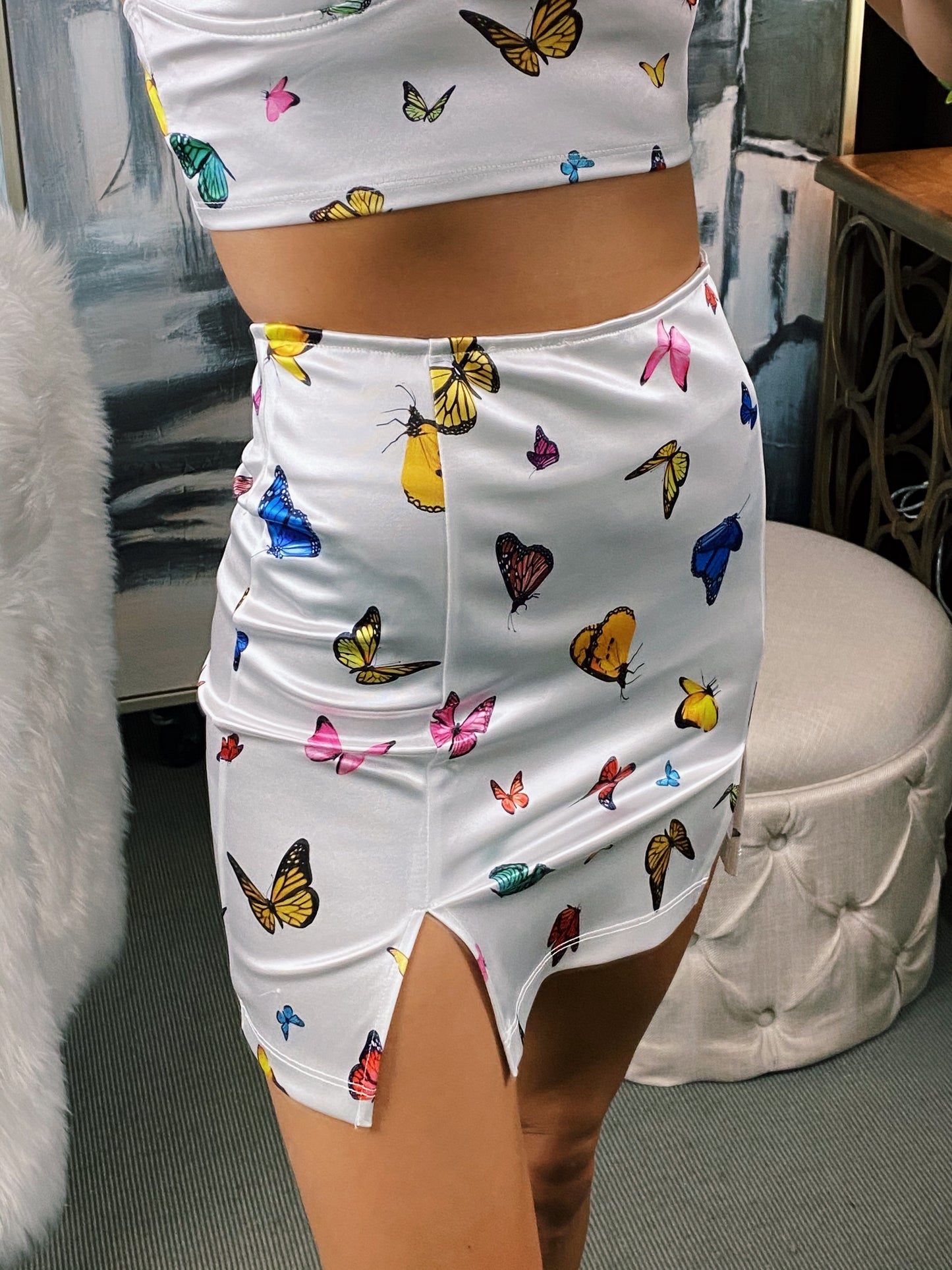 Butterfly Mini Skirt