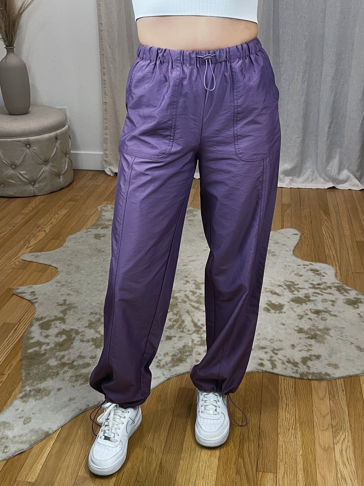 Purple Parachute Pants